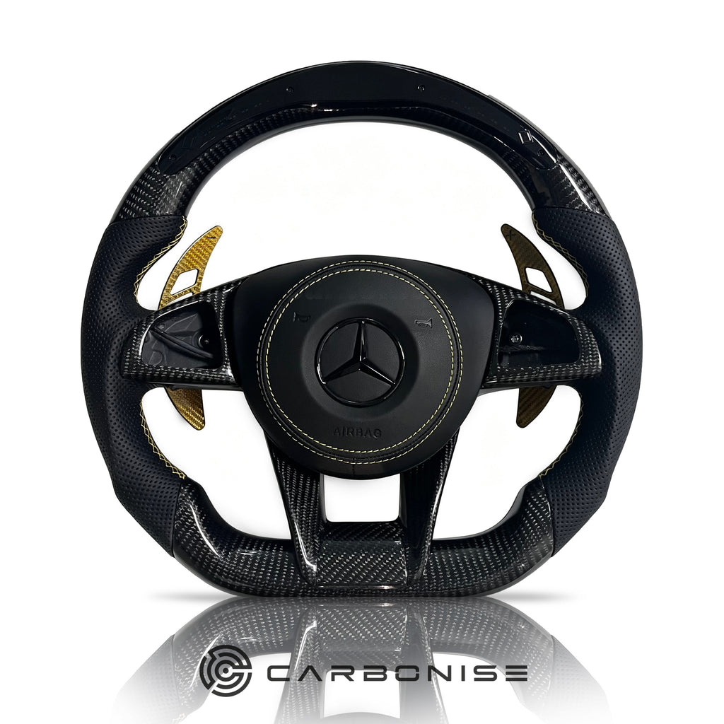Mercedes-Benz Steering Wheel (Carbon Fiber+Perforated Leather) &5