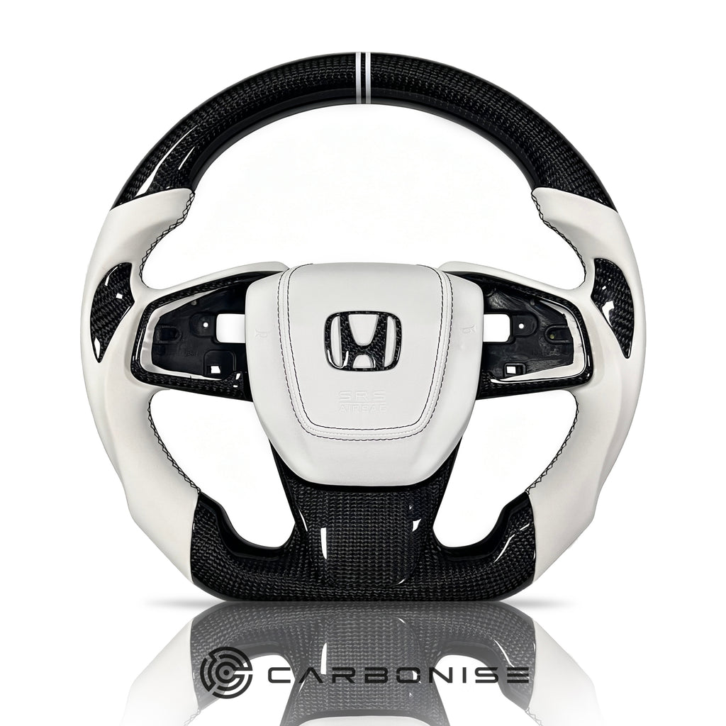 Honda Steering Wheel (Carbon Fiber+ Smooth Leather) @9