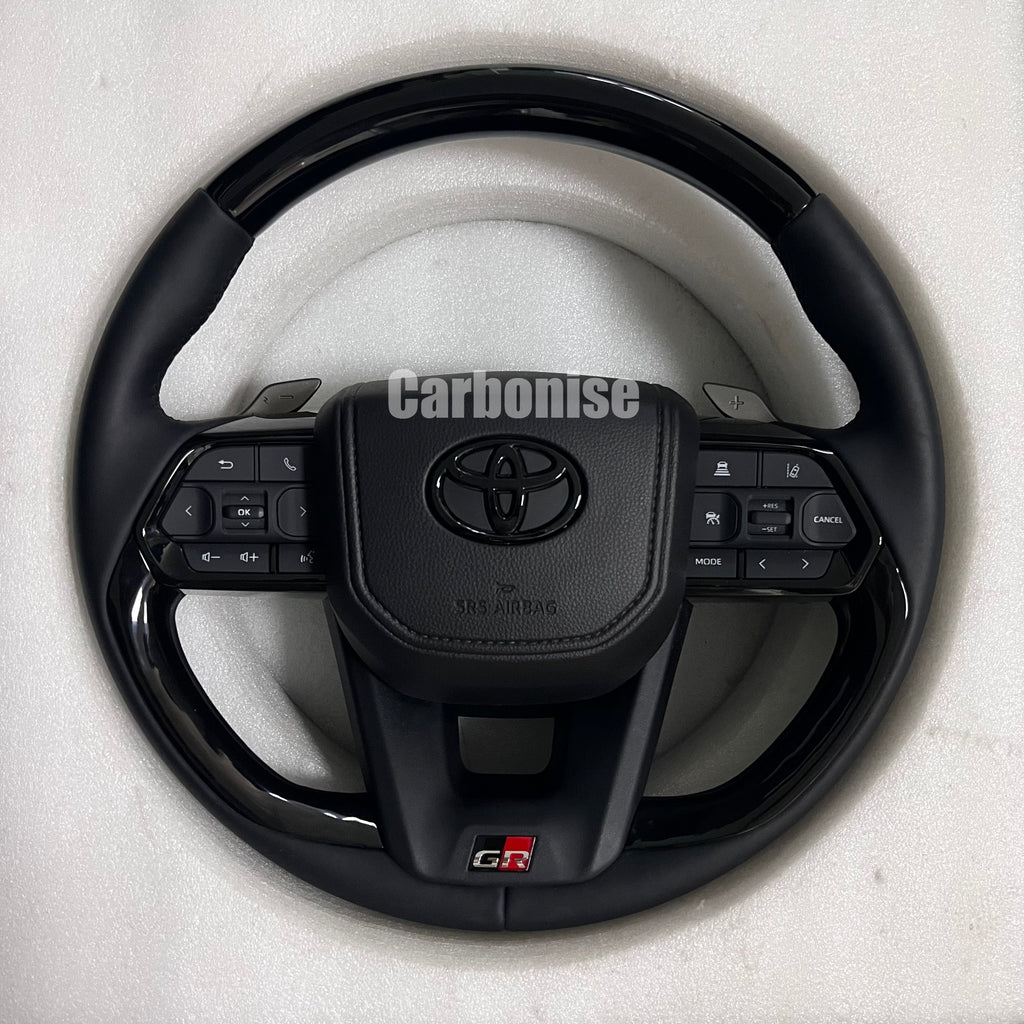 Toyota LC300/Tundra (Smooth Leather+Gloss Black) @3