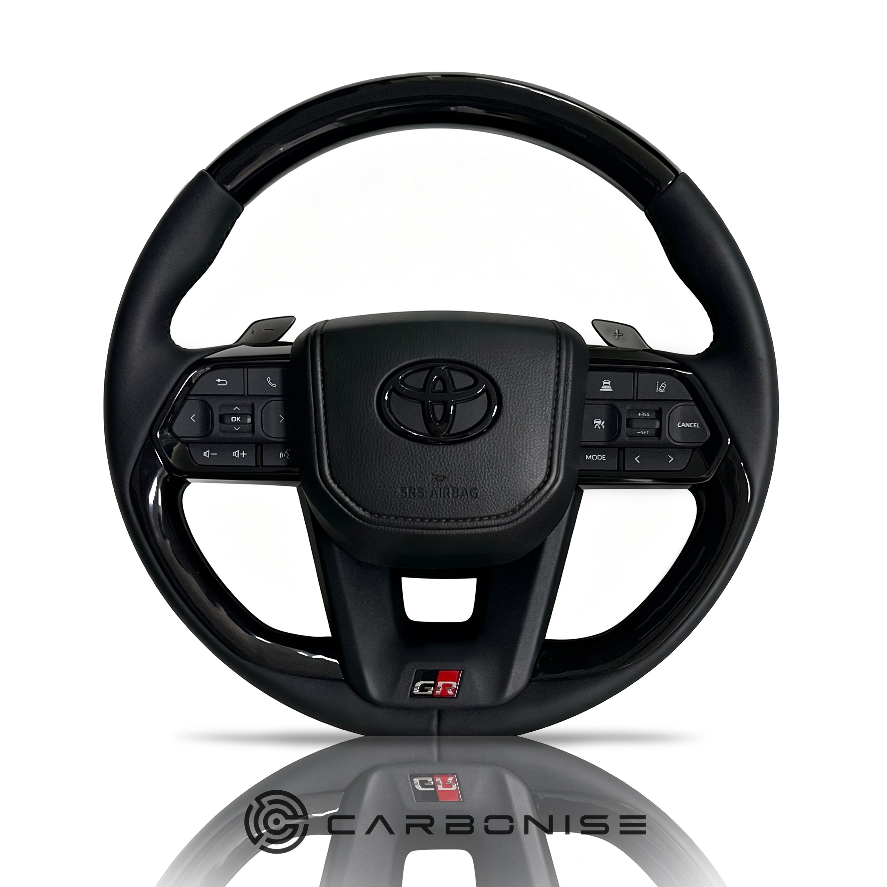 Toyota LC300/Tundra (Smooth Leather+Gloss Black) @3