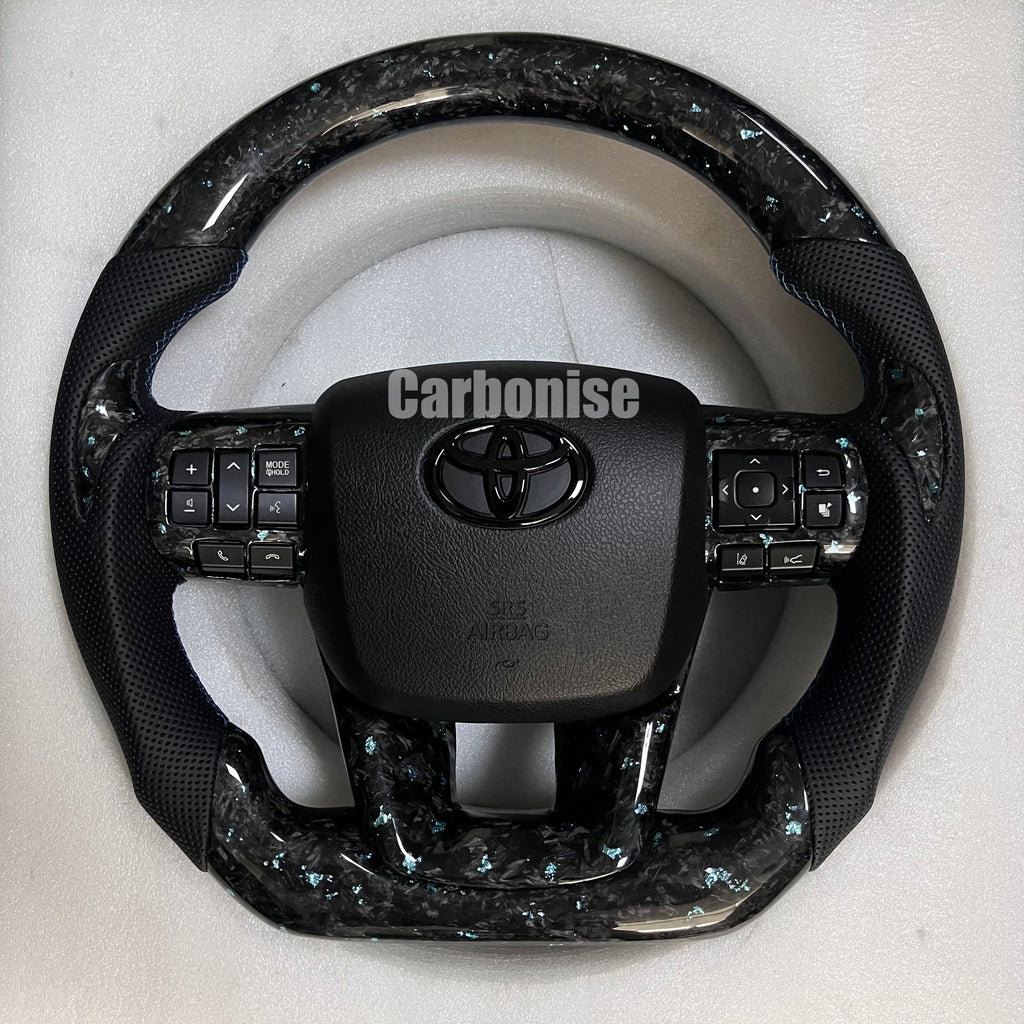 Toyota Hilux/Fortuner/Land Cruiser (Forged Carbon Fiber+Perforated Leather) @1