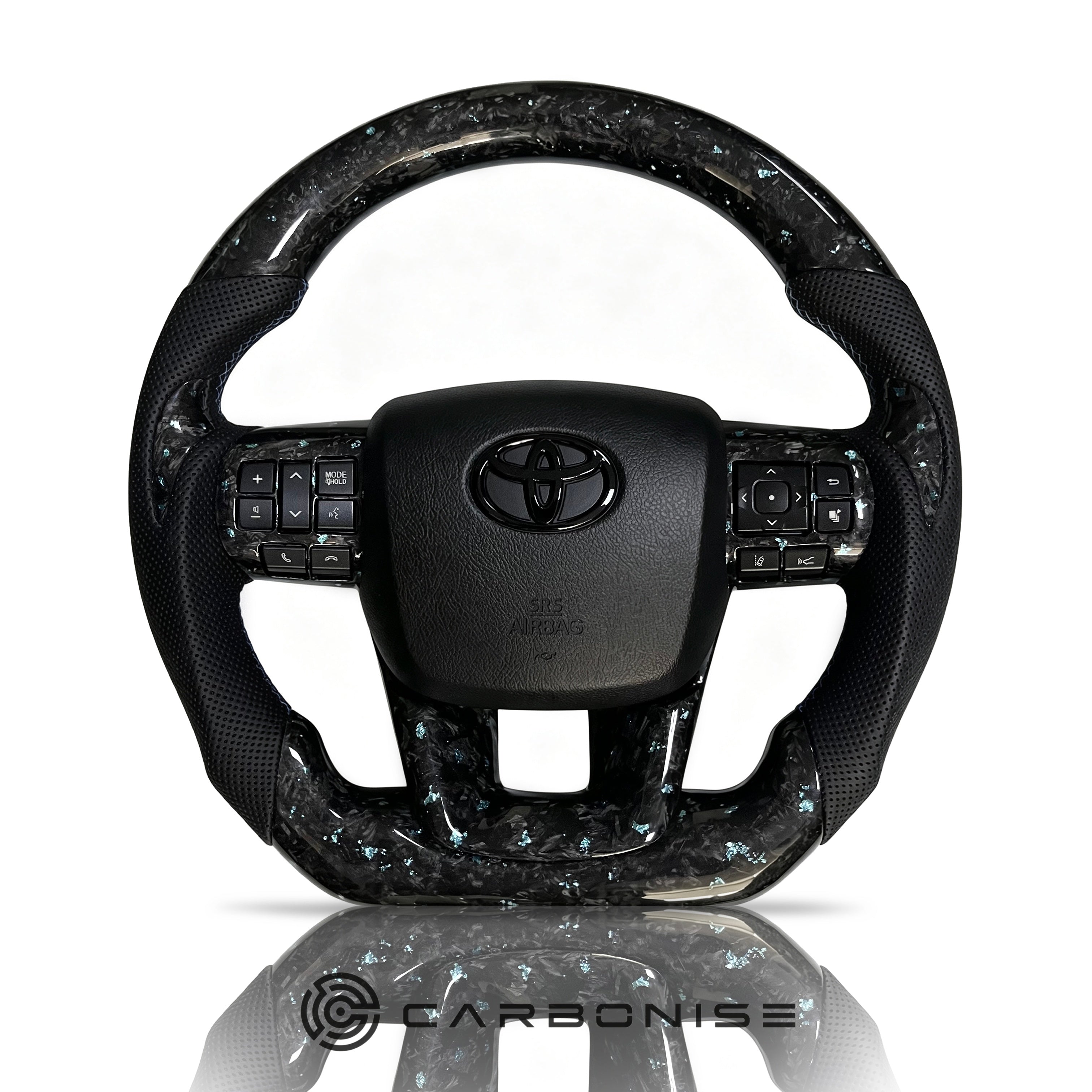 Toyota Hilux/Fortuner/Land Cruiser (Forged Carbon Fiber+Perforated Leather) @1