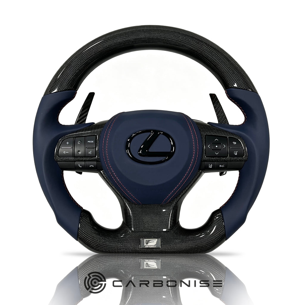 Lexus GS/ES/IS Steering Wheel (Carbon Fiber+Smooth Leather)