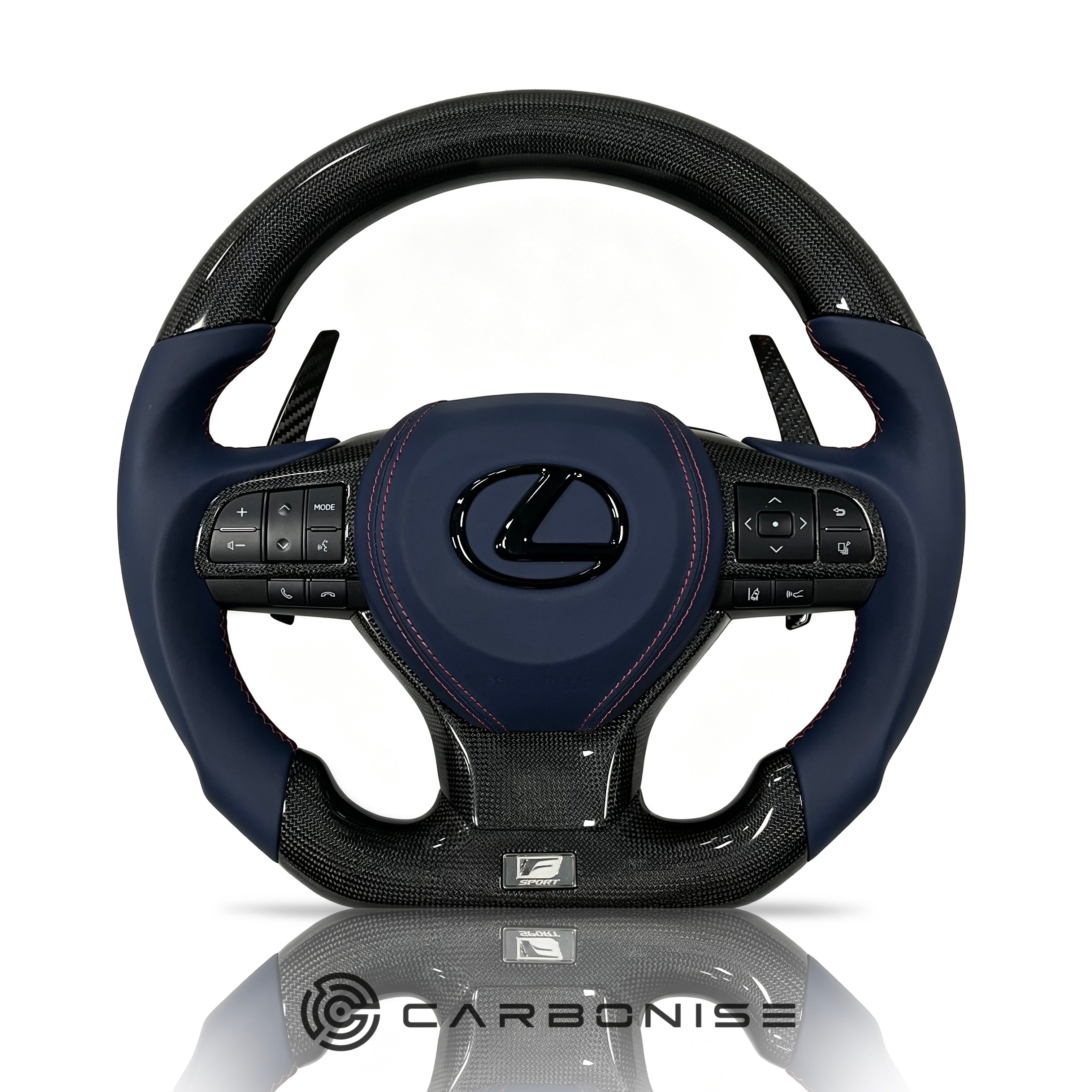 Lexus GS/ES/IS Steering Wheel (Carbon Fiber+Smooth Leather)