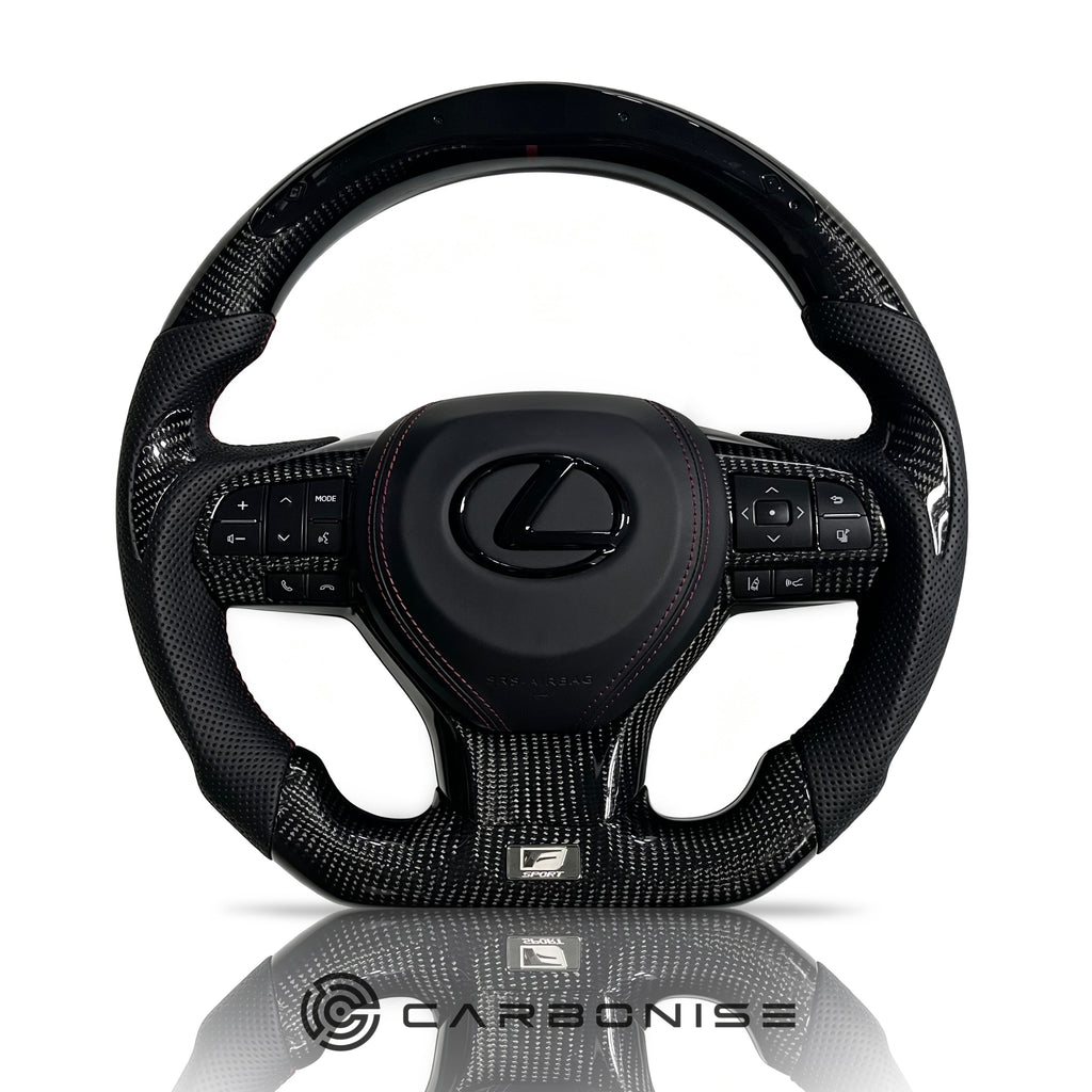 Lexus LX/RC/IS Steering Wheel (Carbon Fiber+Perforated Leather) @2