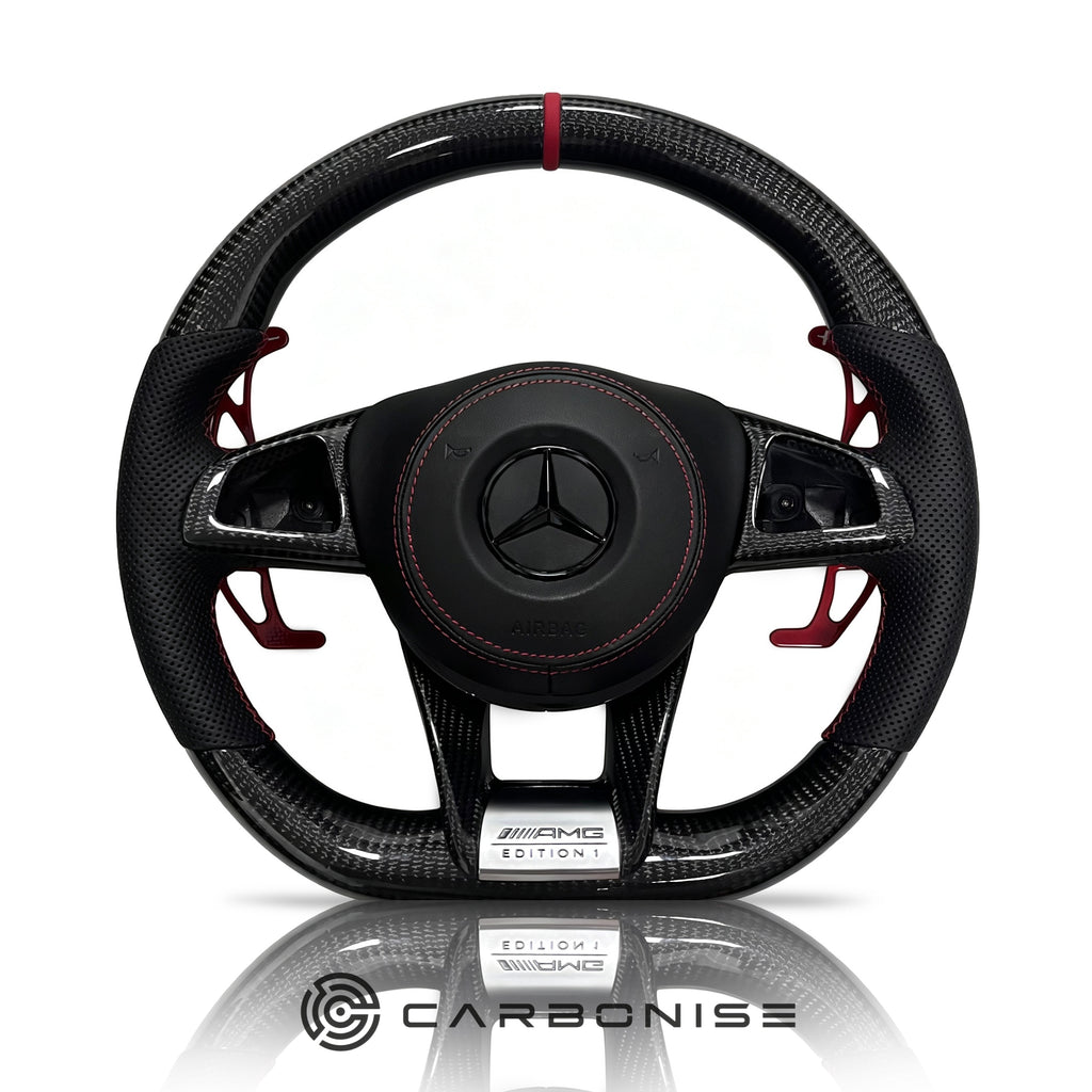 Mercedes-Benz Steering Wheel (Carbon Fiber+Perforated Leather) &1