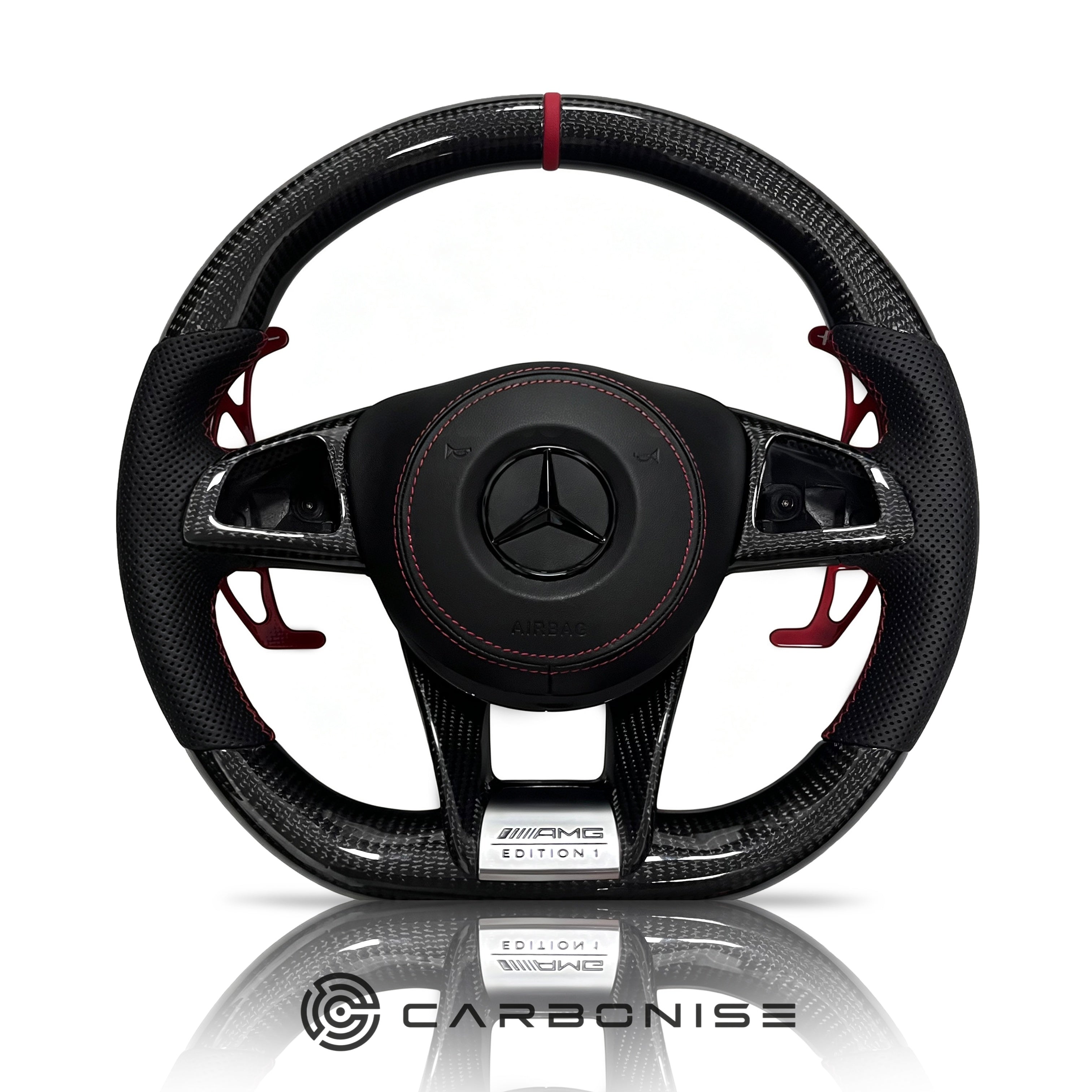 Mercedes-Benz Steering Wheel (Carbon Fiber+Perforated Leather) &1