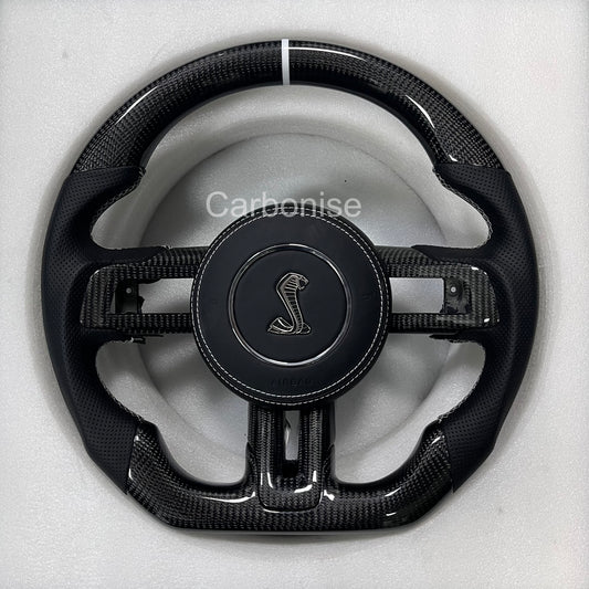 Mustang Carbon Fiber Steering Wheel