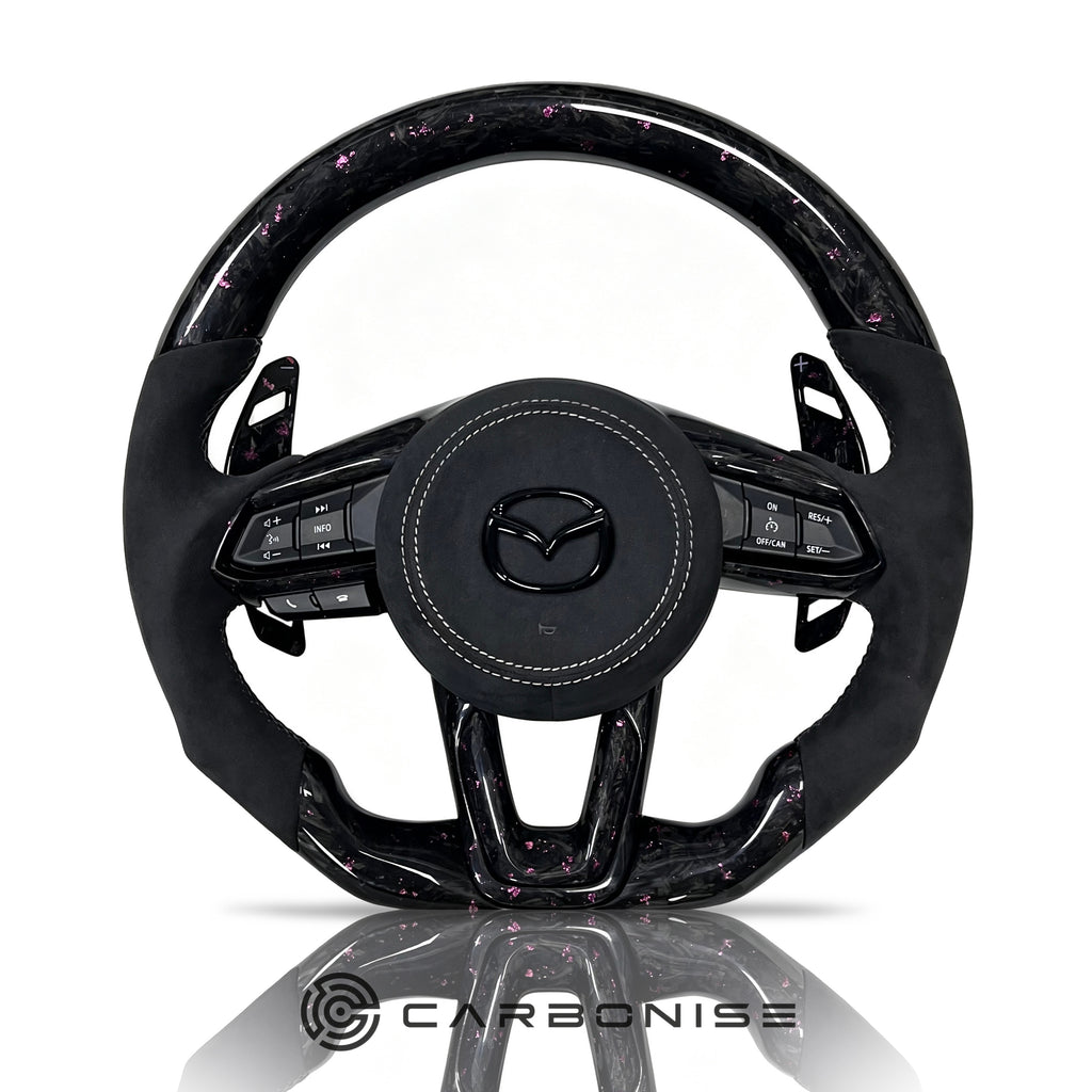 Mazda Steering Wheel (Fogred Carbon Fiber+Alcantara) @2