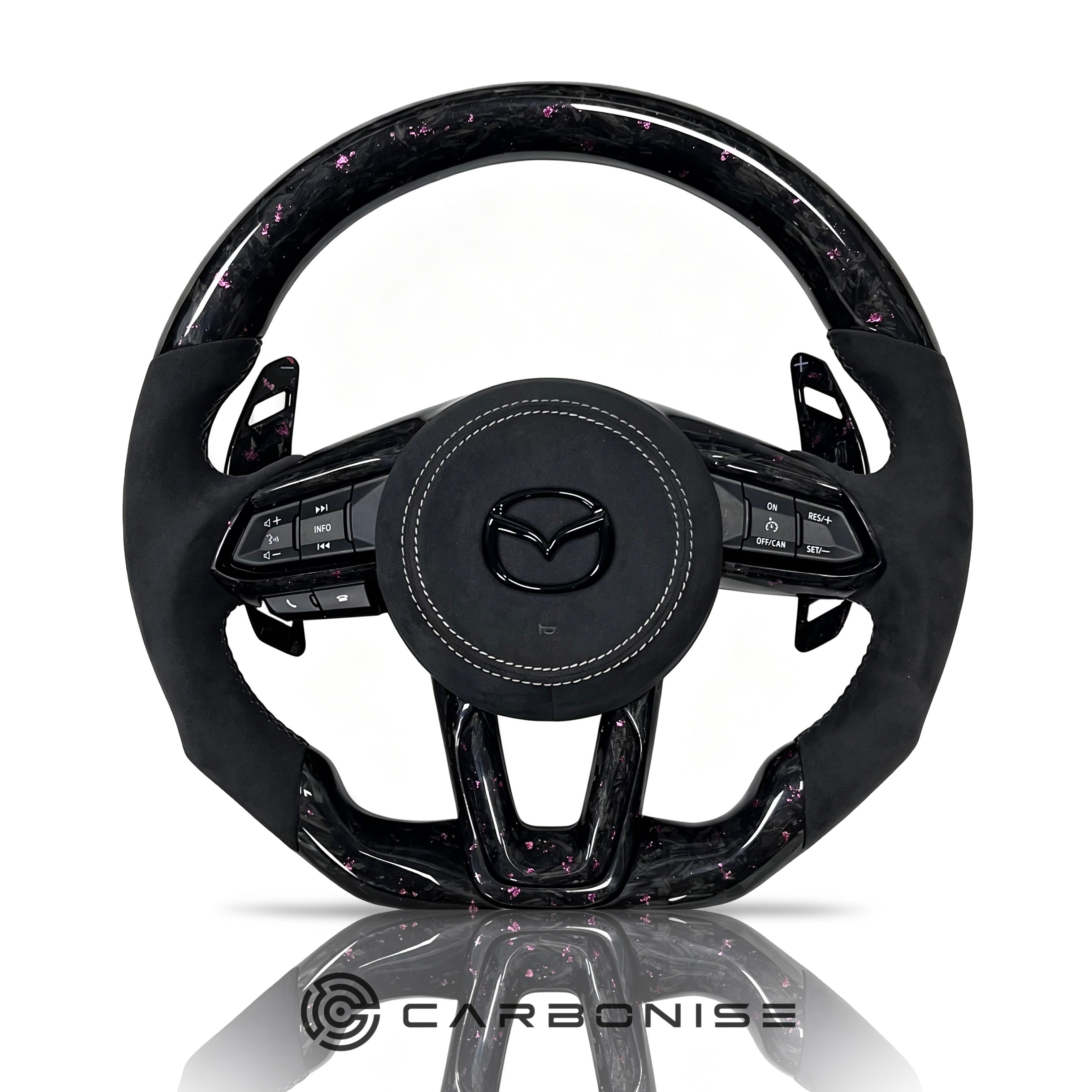 Mazda Steering Wheel (Fogred Carbon Fiber+Alcantara) @2