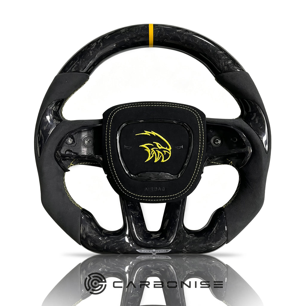 Dodge Steering Wheel(Forged Carbon Fiber+Alcantara) #08