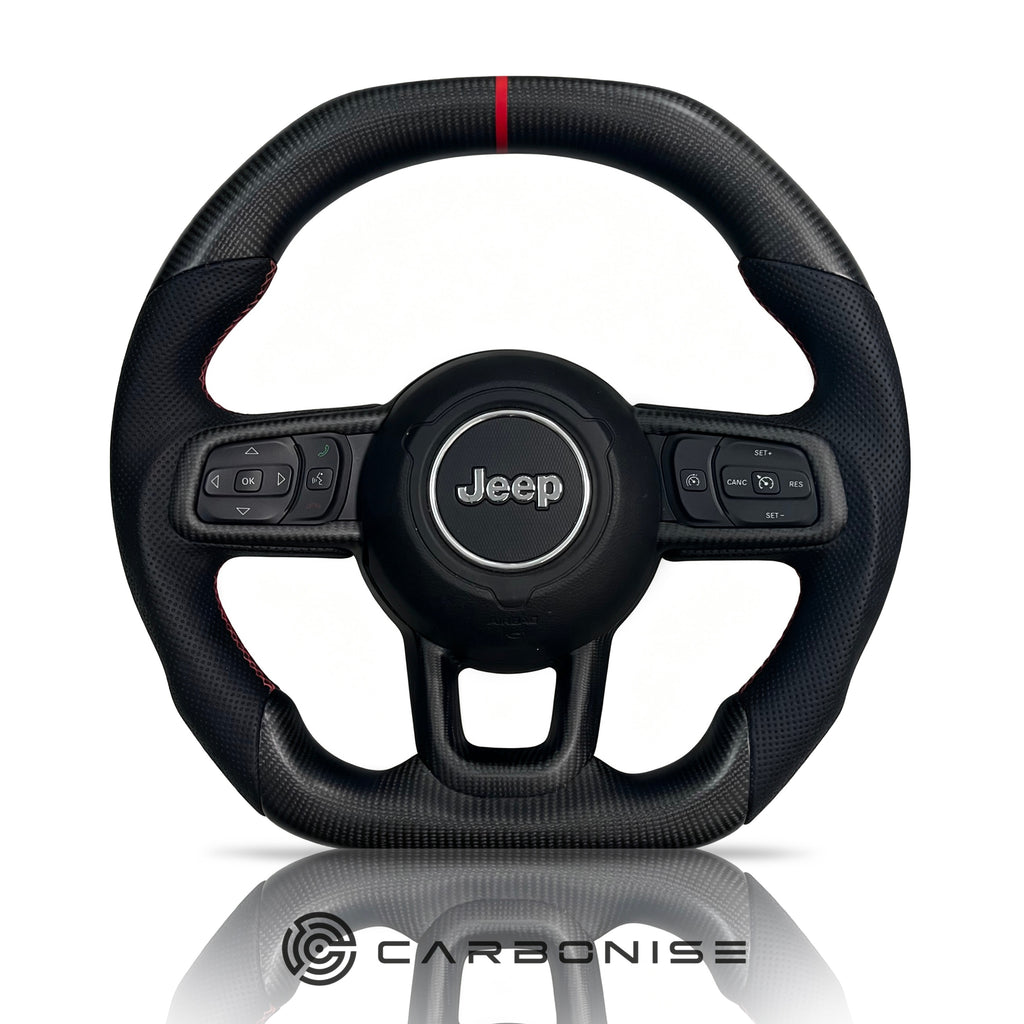 Jeep Steering Wheel (Carbon Fiber+Perforated Leather) @2