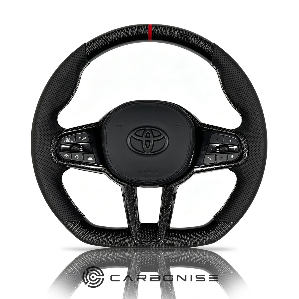Supra Steering Wheel (Carbon Fiber+Perfortaed Leather) #14