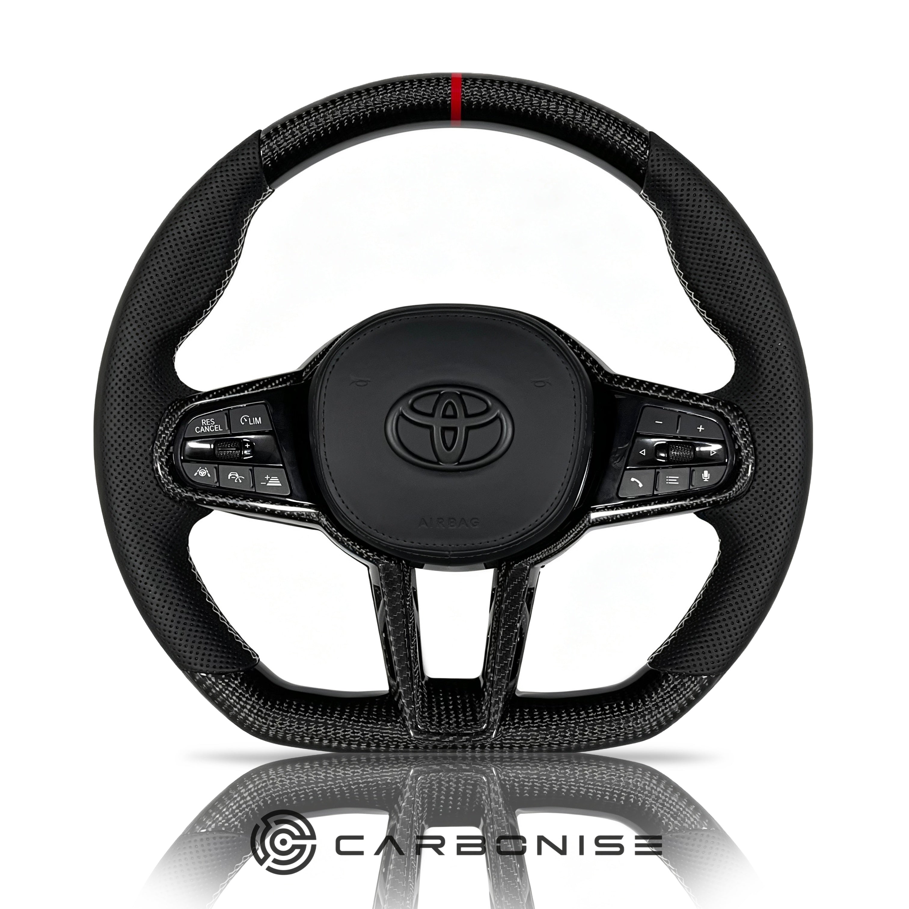 Supra Steering Wheel (Carbon Fiber+Perfortaed Leather) #14