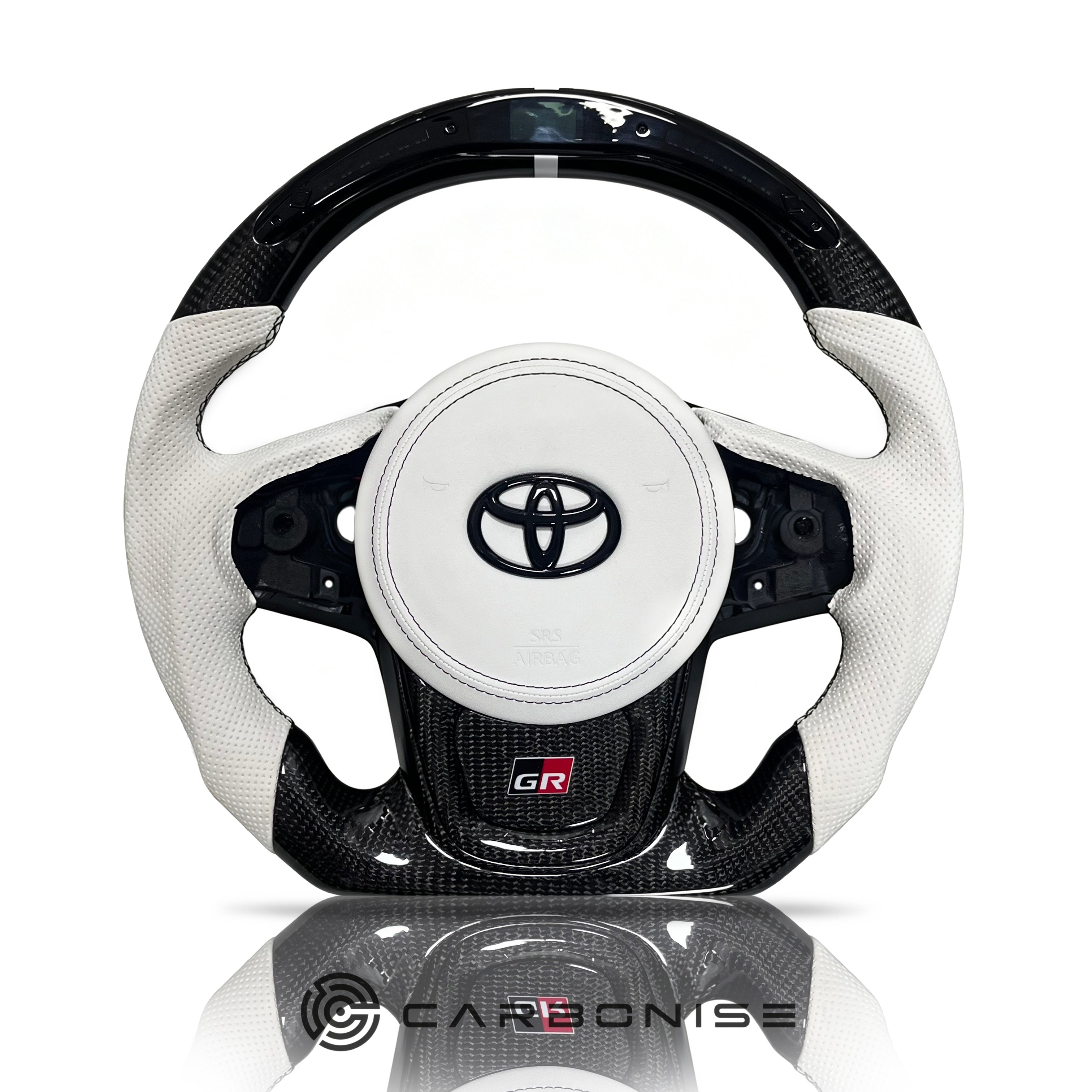 Supra Steering Wheel (Carbon Fiber+Perforated Leather) #12