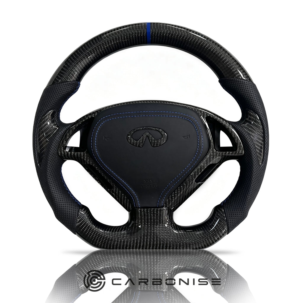 Infiniti Steering Wheel (Carbon Fiber+Perforated Leather) #01