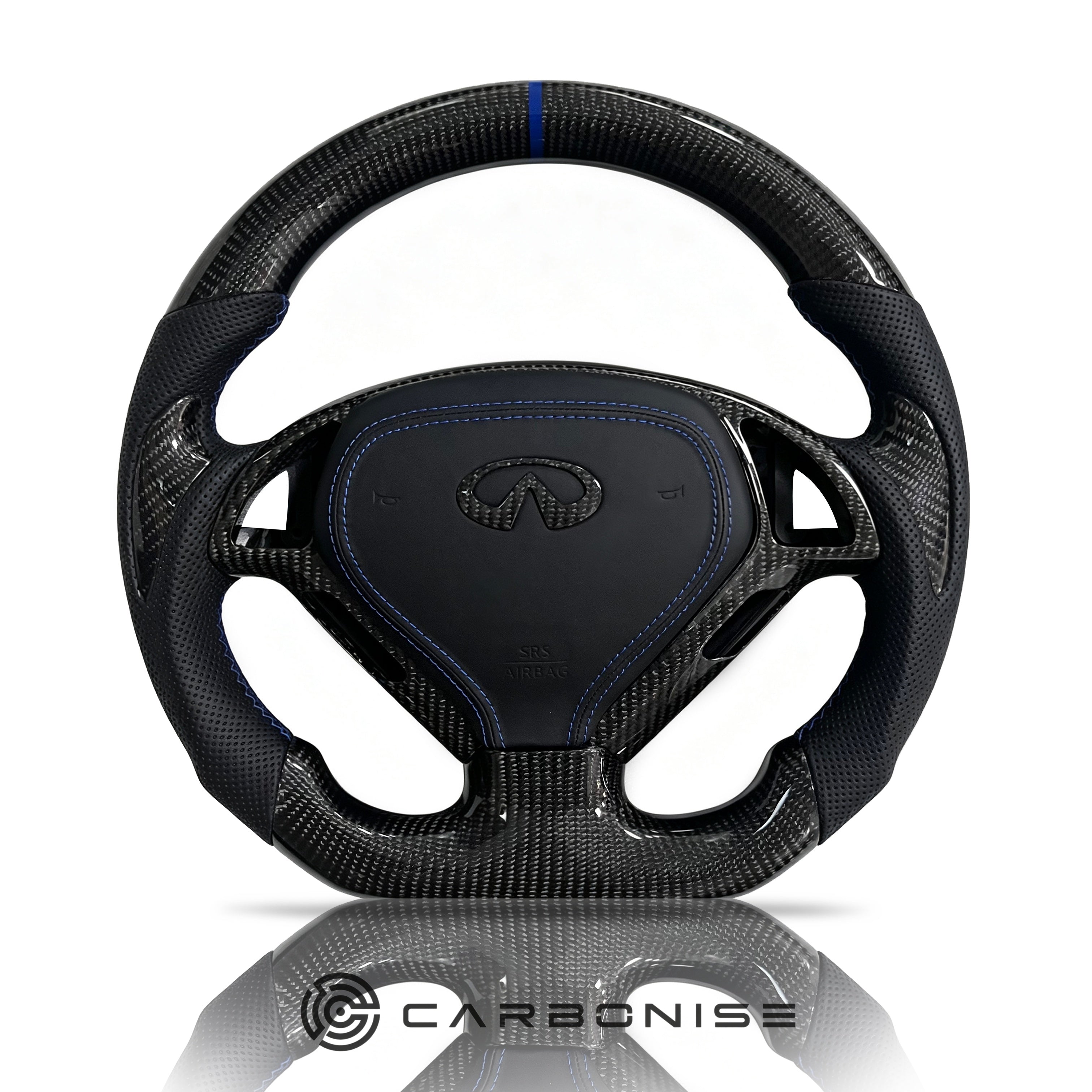 Infiniti Steering Wheel (Carbon Fiber+Perforated Leather) #01