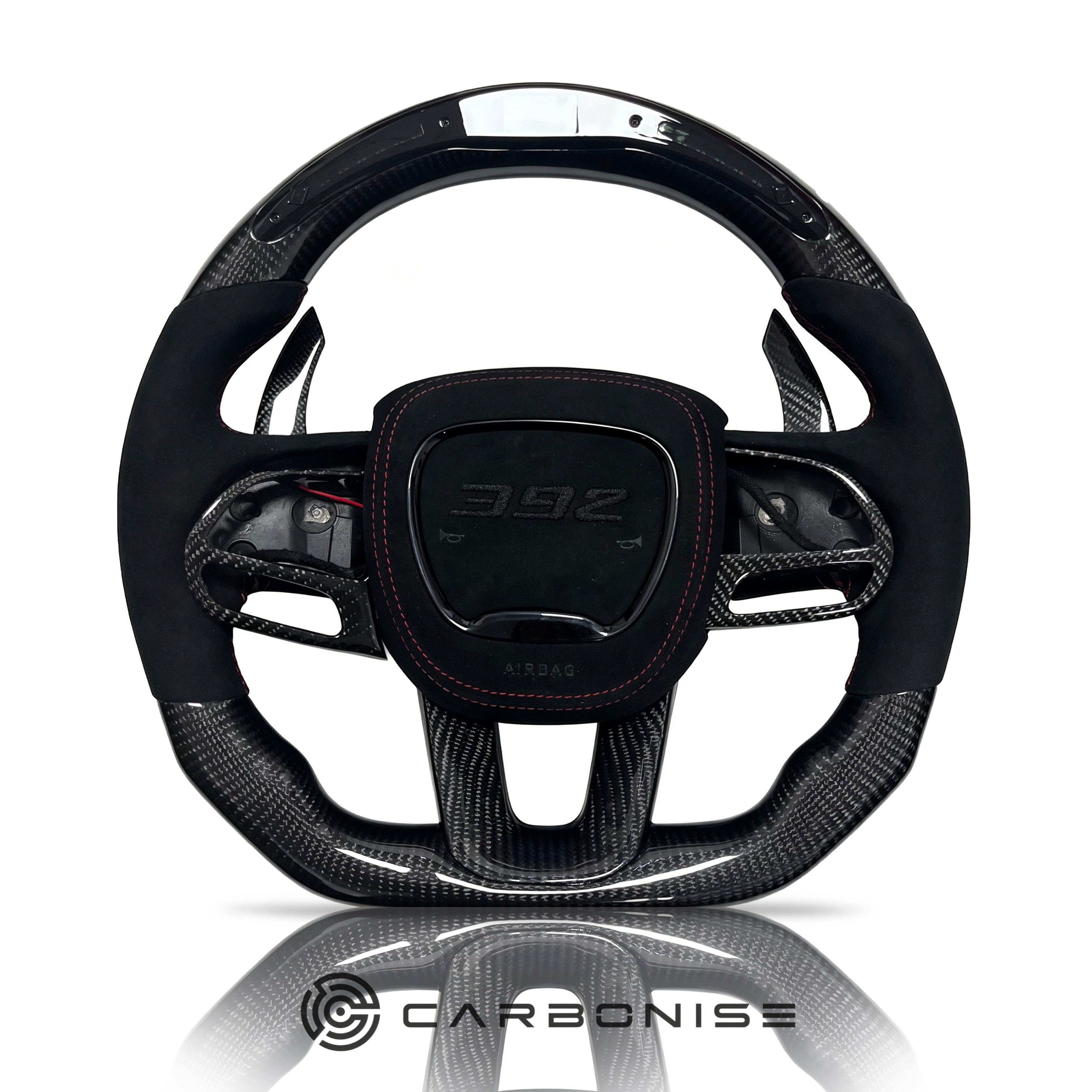 Dodge Steering Wheel(Carbon Fiber+Alcantara)#04