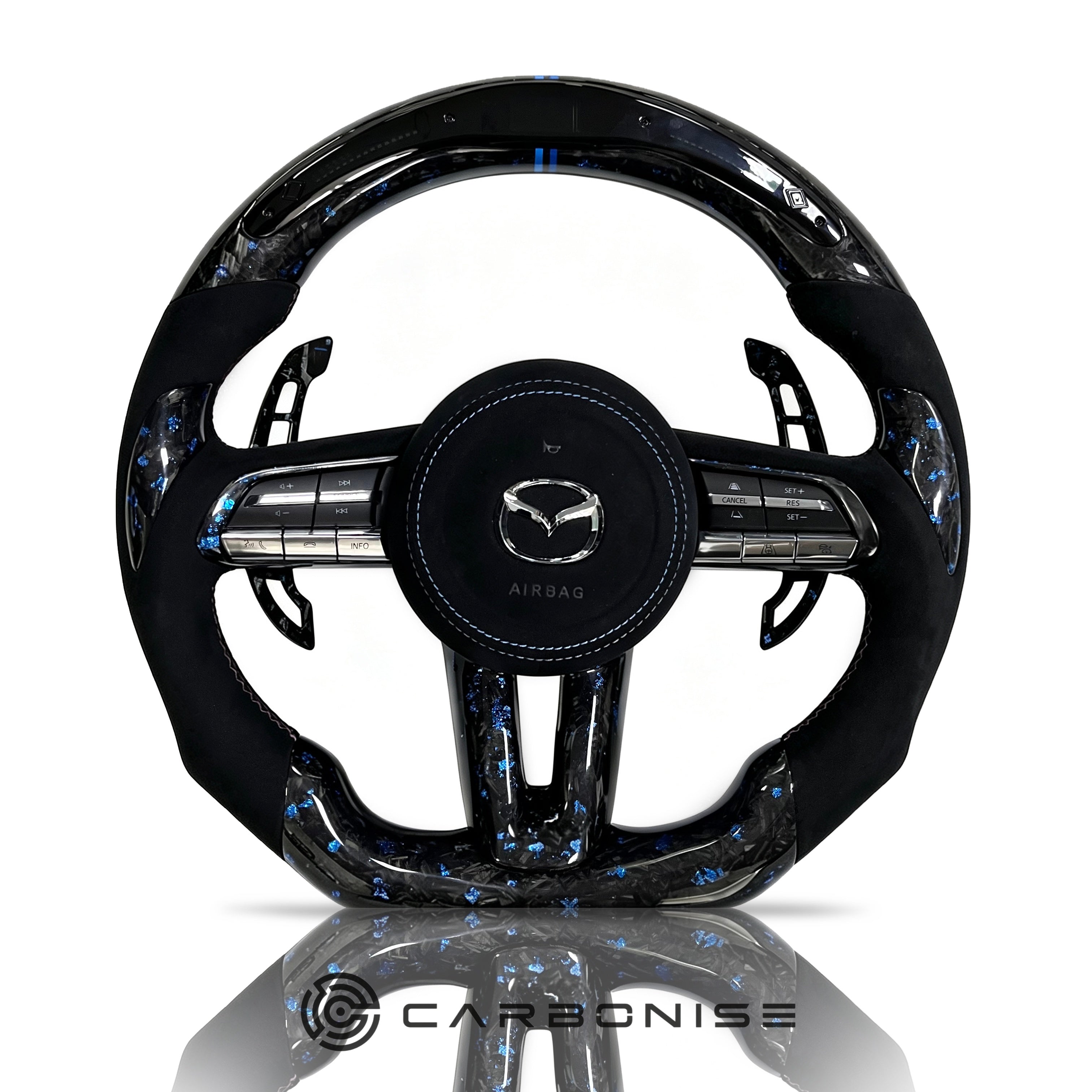 Mazda Steering Wheel (Forged Carbon Fiber+Alcantara ) @7