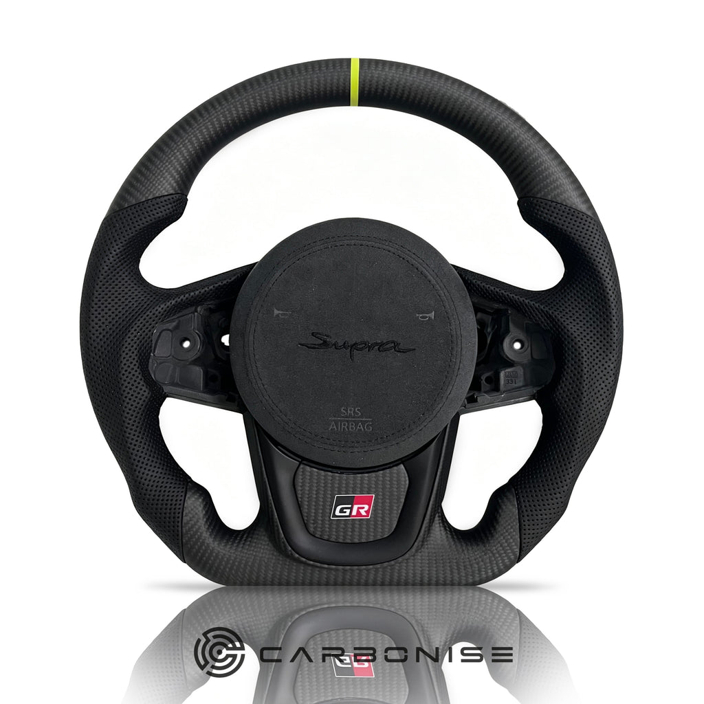 Supra Steering Wheel(Matte Carbon Fiber+Alcantara) #07