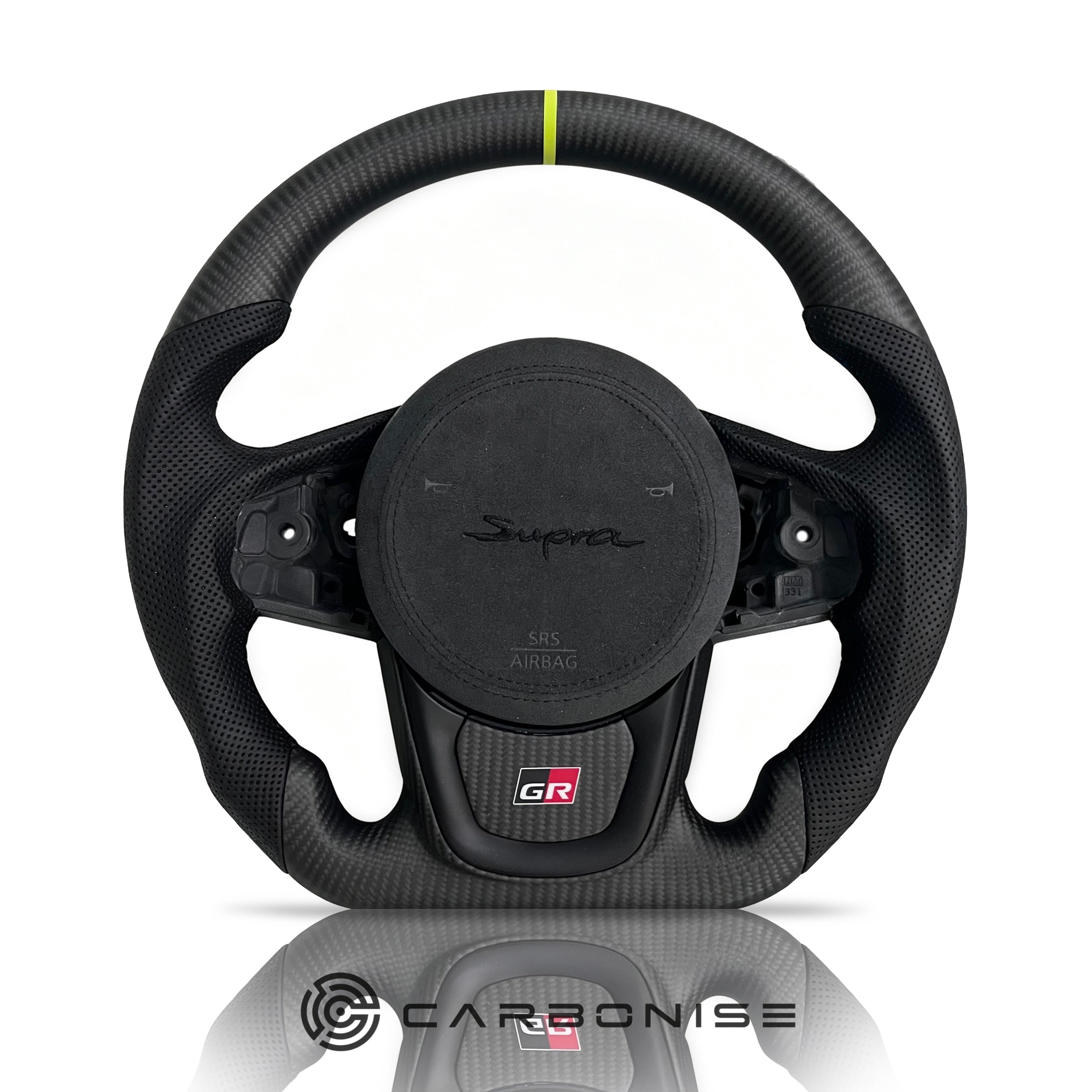 Supra Steering Wheel(Matte Carbon Fiber+Alcantara) #07