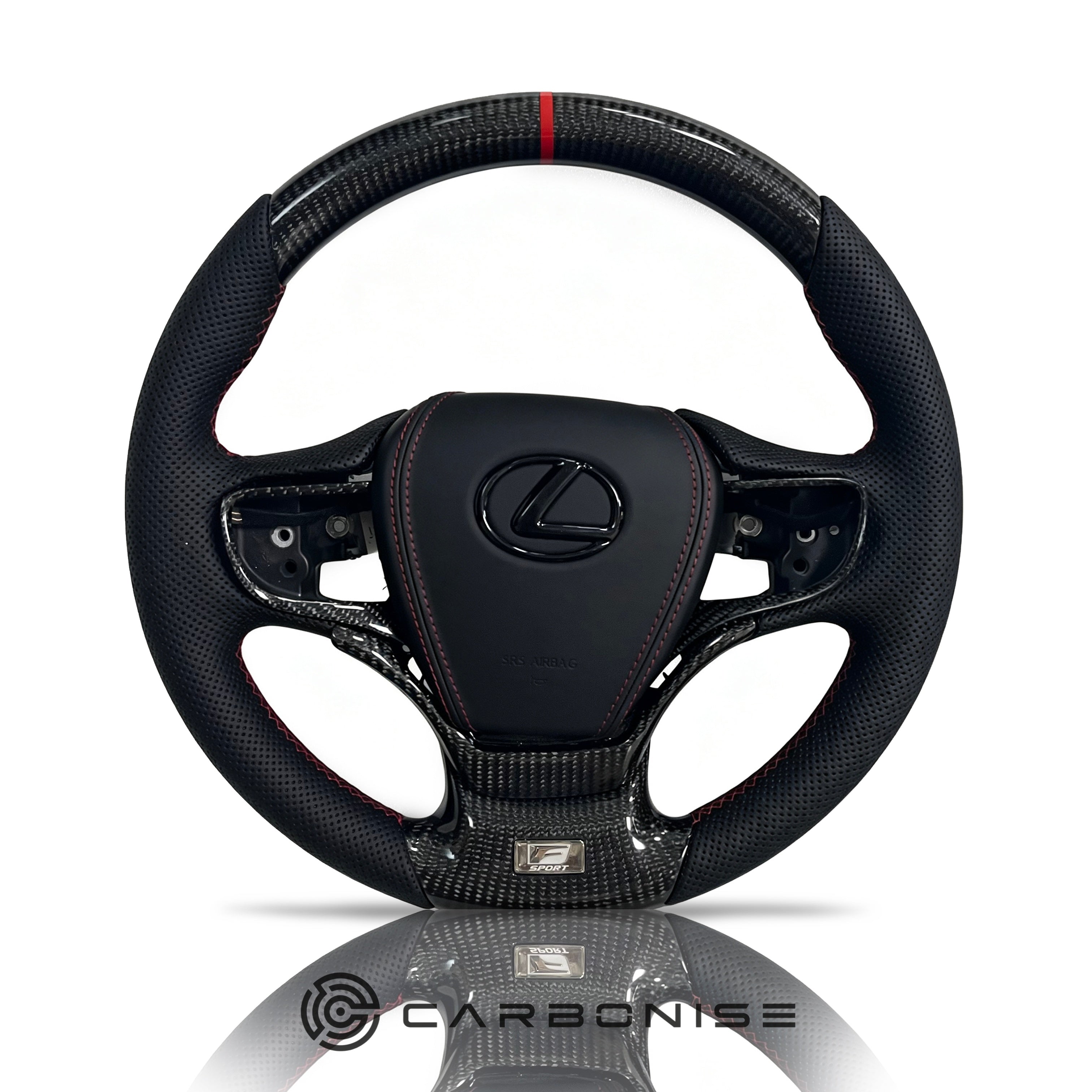 Lexus Steering Wheel (Carbon Fiber+Perforated Leather)