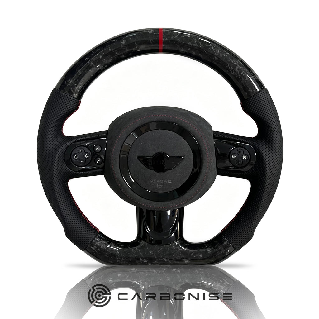 Mini Cooper Steering Wheel (Forged Carbon+Perforated Leather) #2