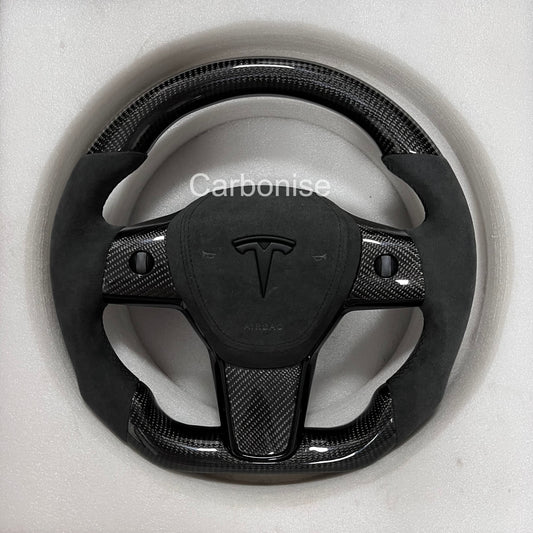 Tesla Carbon Fiber Steering Wheel