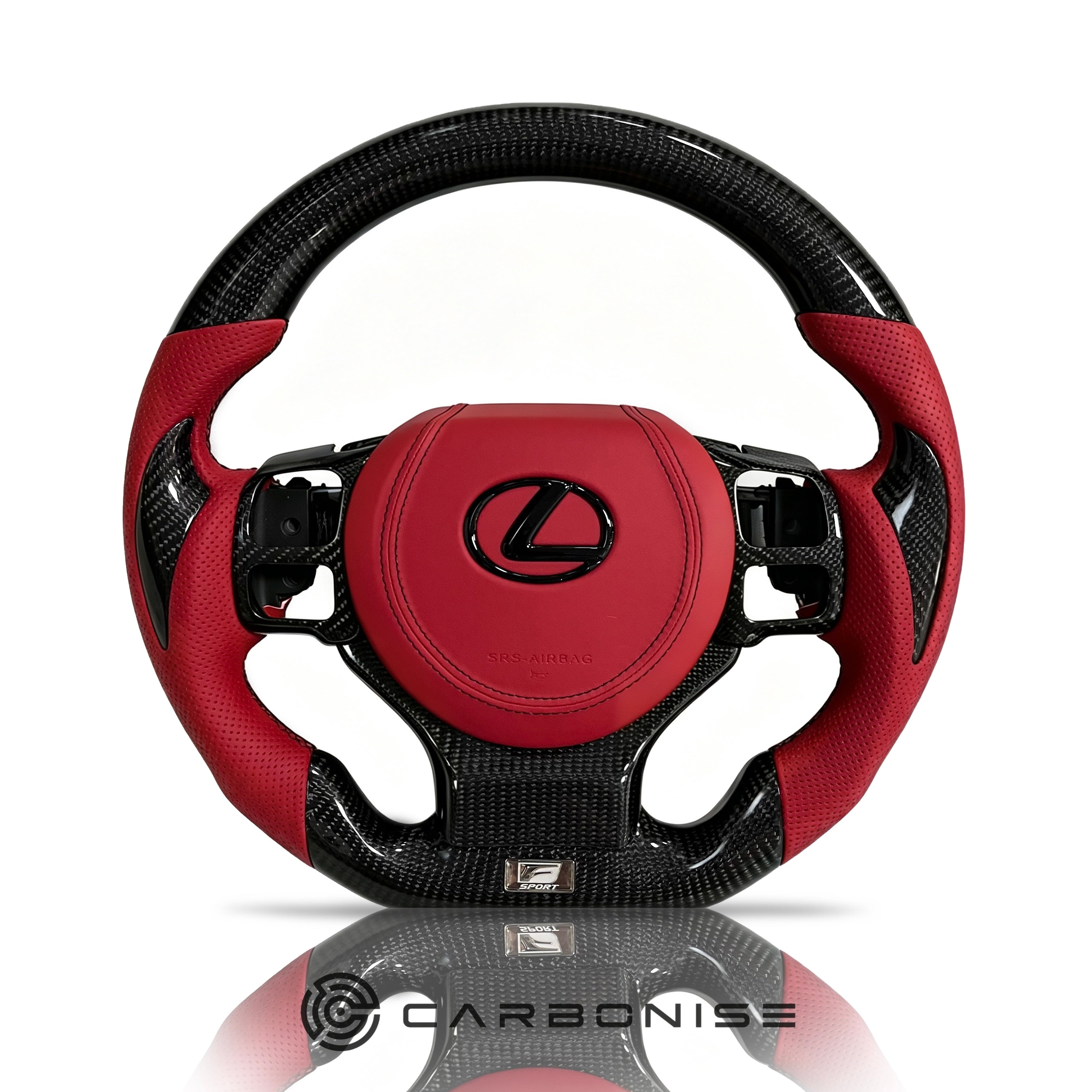 Lexus Steering Wheel (Carbon Fiber+Perforated Leather)