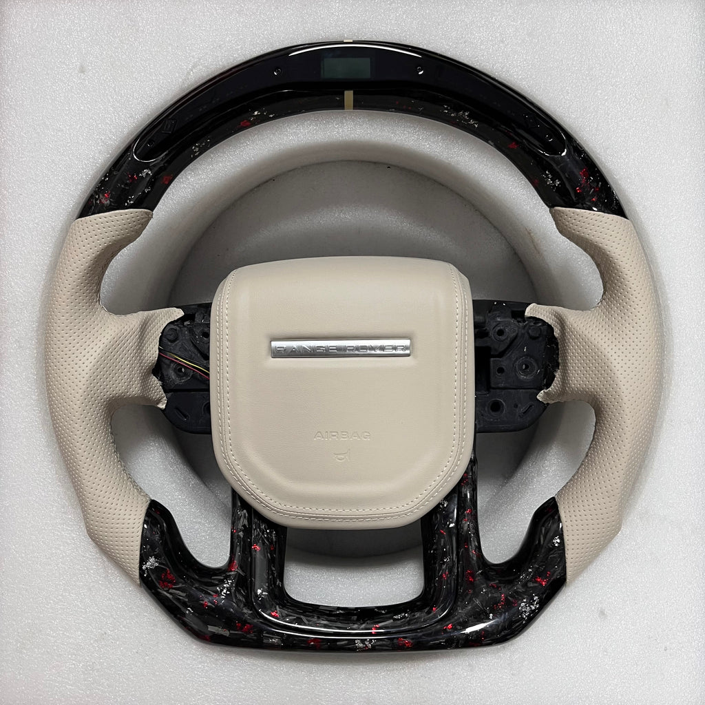 Range Rover Steering Wheel (Forged Carbon Fiber+Perforated Leather)