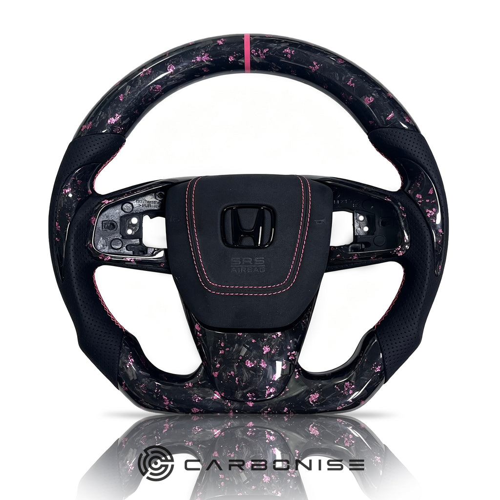 Honda Steering Wheel (Forged Carbon Fiber+Perforated Leather) @5