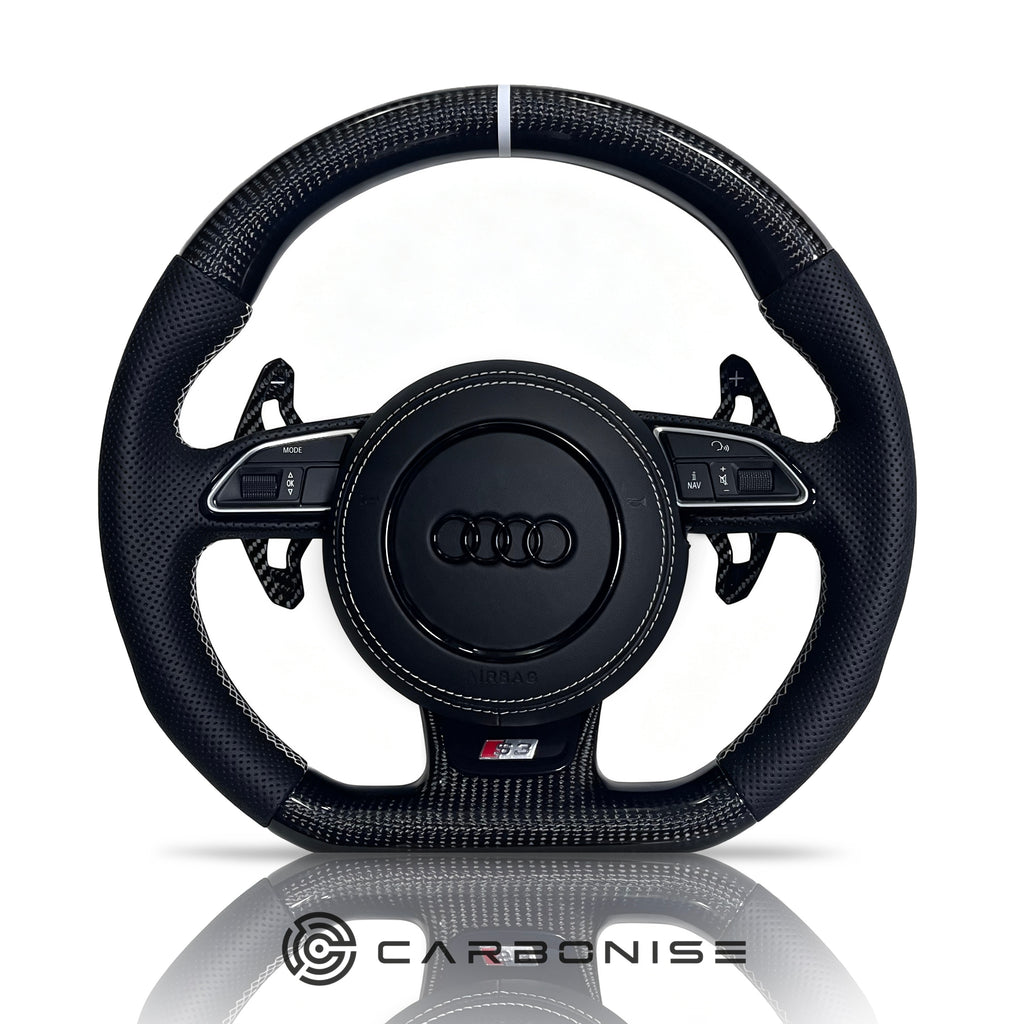 Audi Steering Wheel (Carbon Fiber+Perforated Leather) #25