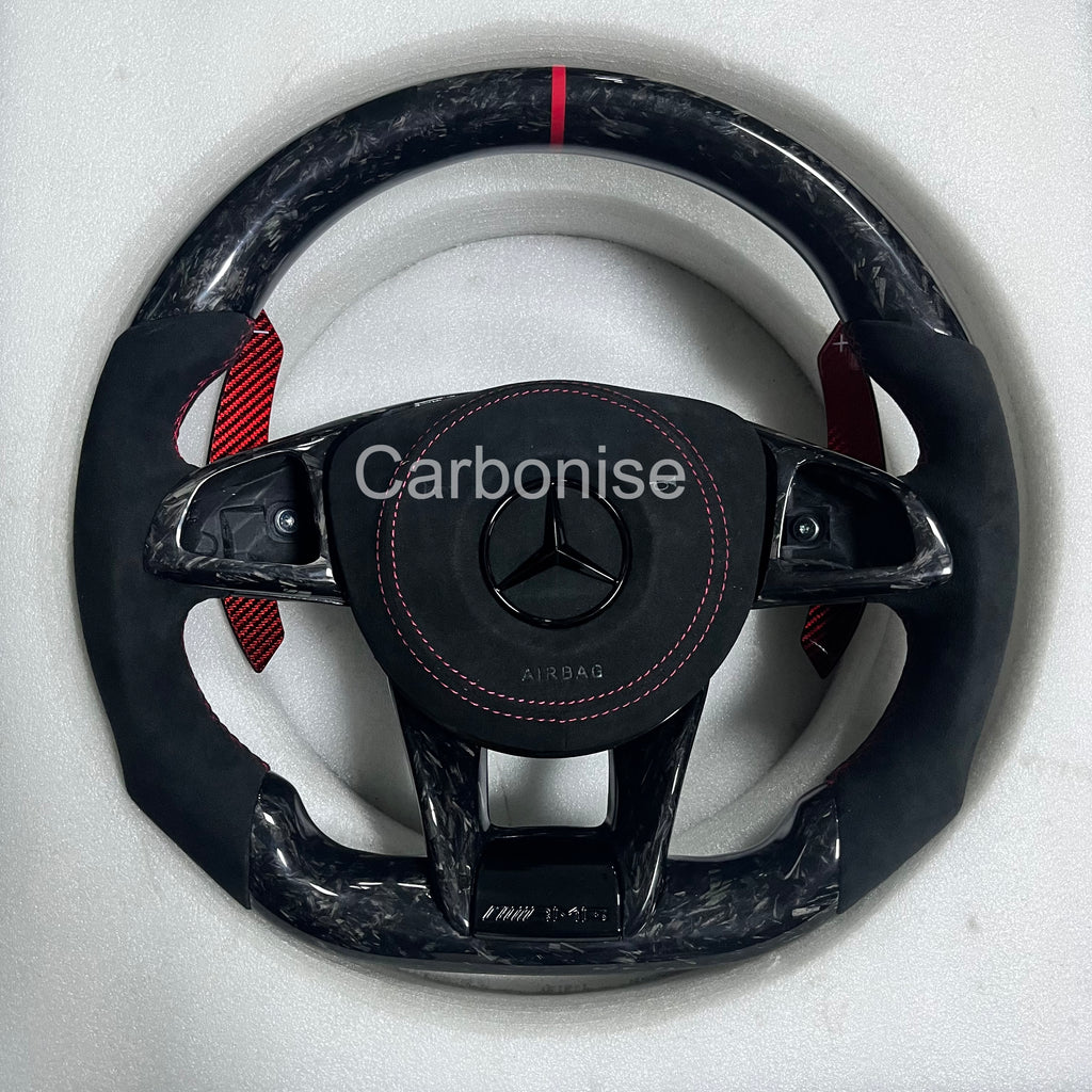 Mercedes-Benz Steering Wheel (Forged Carbon Fiber+Alcantara) &4