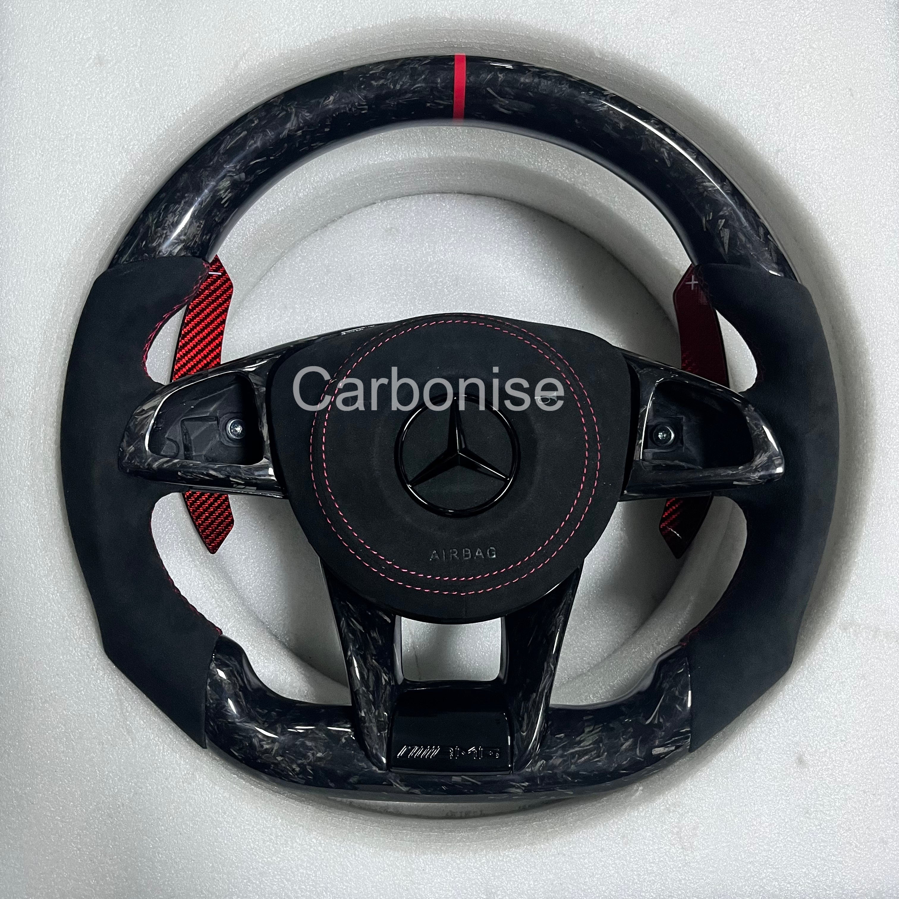 Mercedes-Benz Steering Wheel (Forged Carbon Fiber+Alcantara) &4