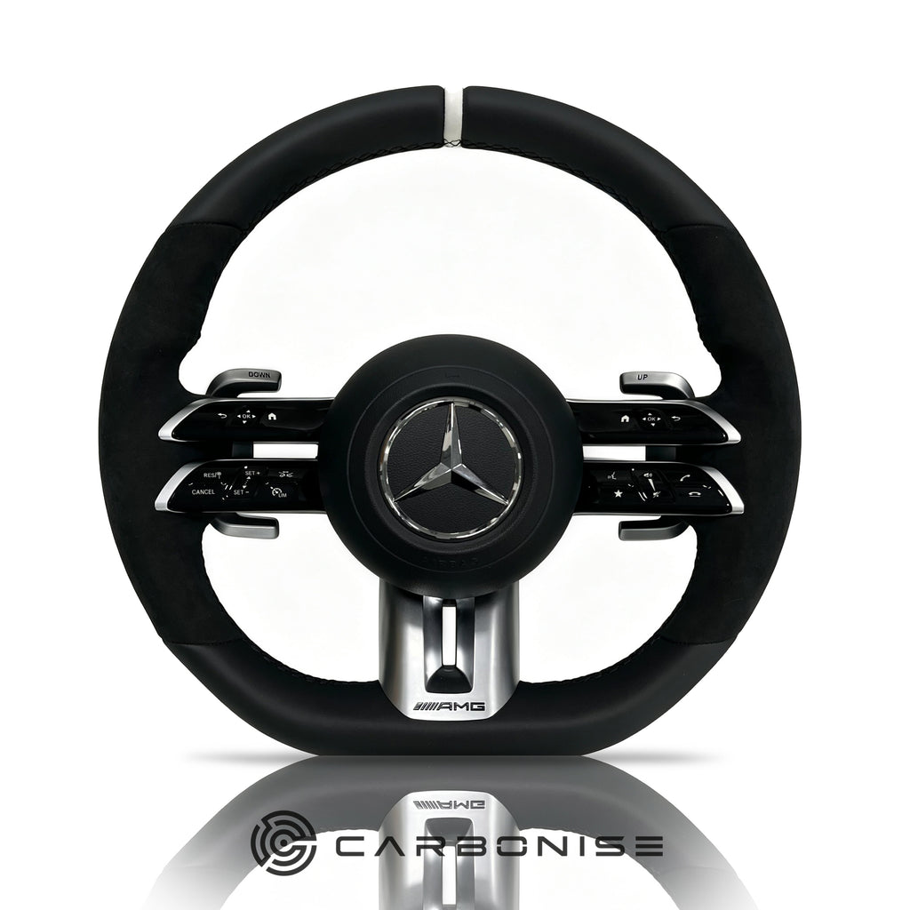 Mercedes-Benz Steering Wheel (Smooth Leather+Alcantara) #Q35
