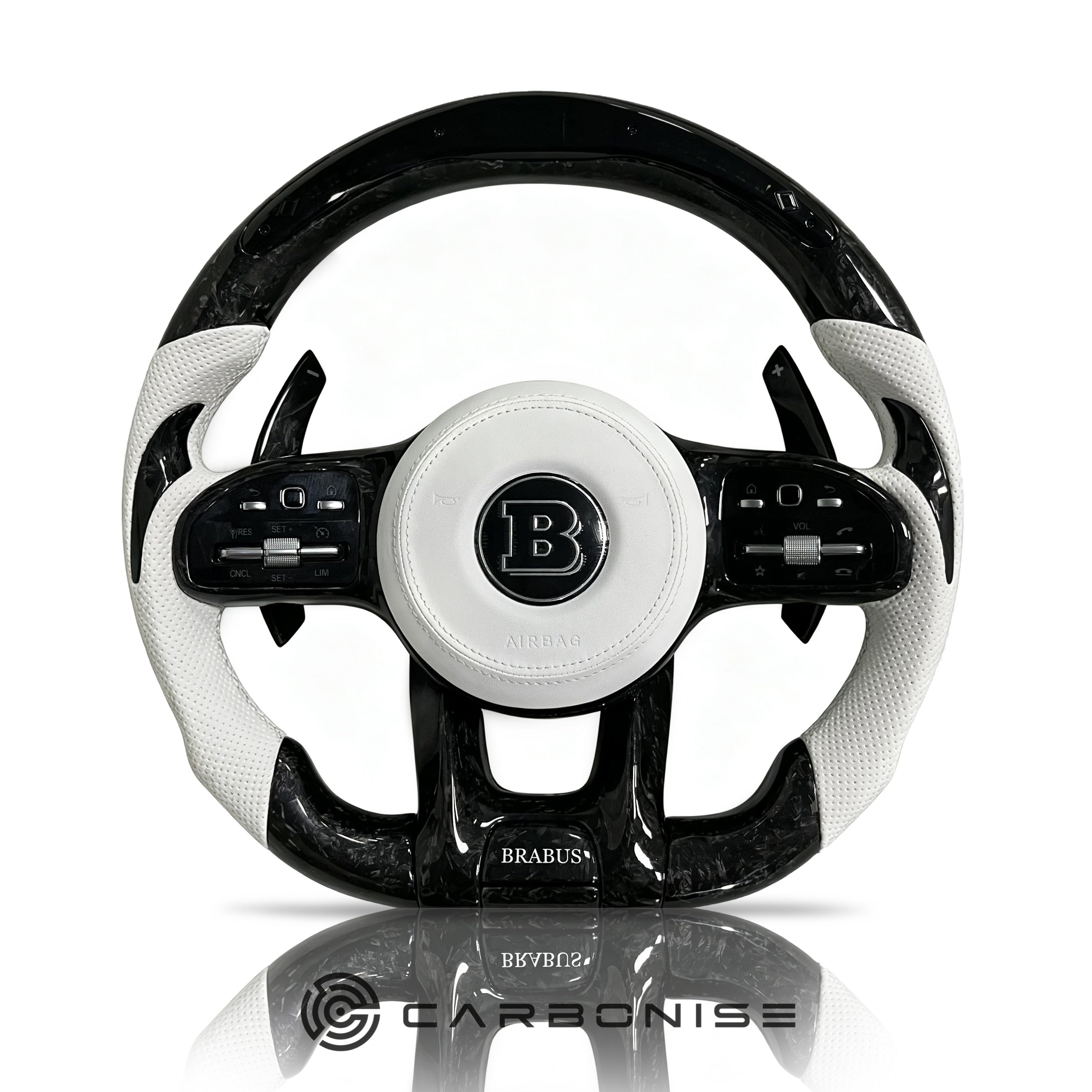 Mercedes-Benz Steering Wheel (Forged Carbon Fiber+Perforated Leather) #38