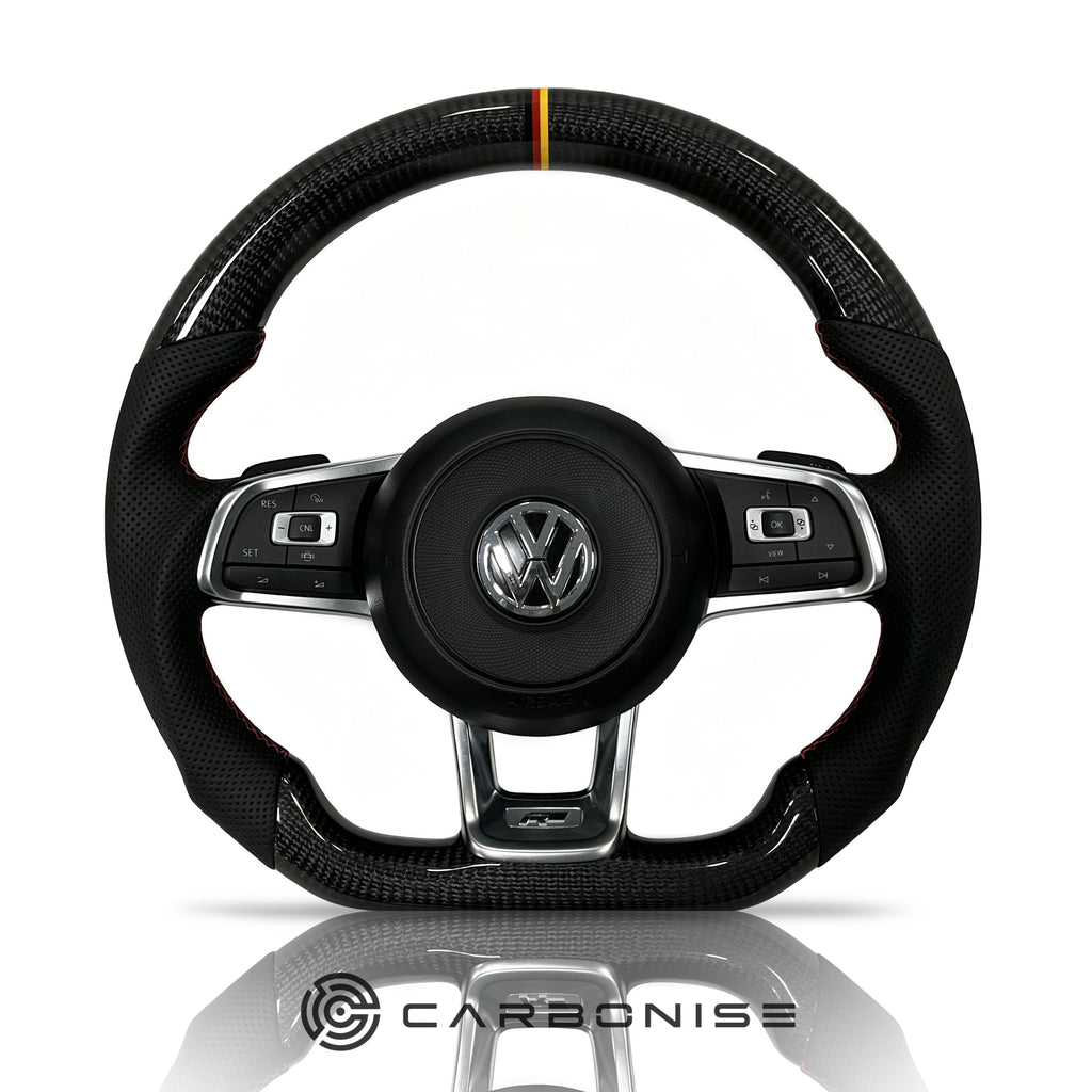 Volkswagen Golf Steering Wheel (Carbon Fiber+Perforated Leather) #12