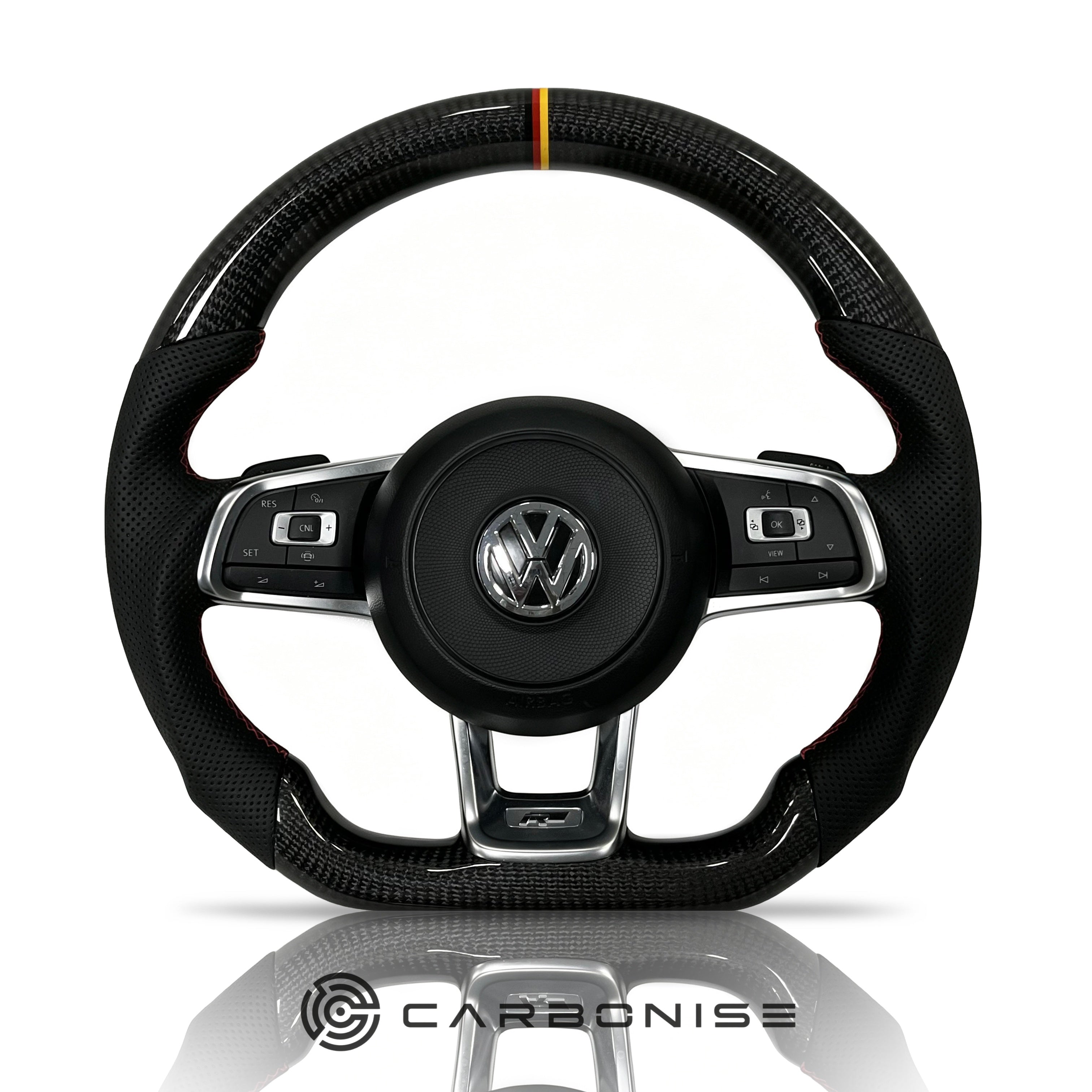 Volkswagen Golf Steering Wheel (Carbon Fiber+Perforated Leather) #12