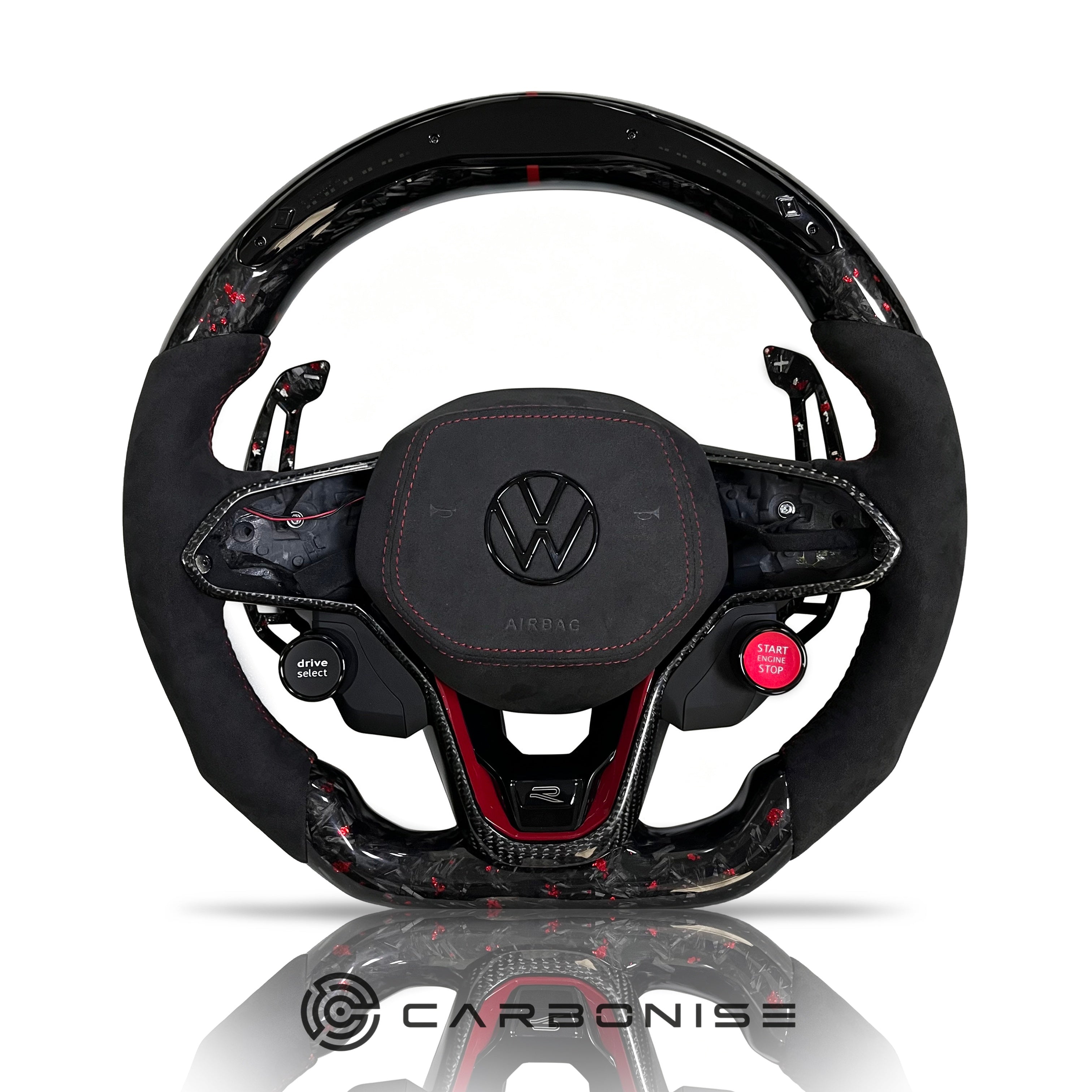 Volkswagen Golf Steering Wheel (Forged Carbon Fiber+Alcantara) #28