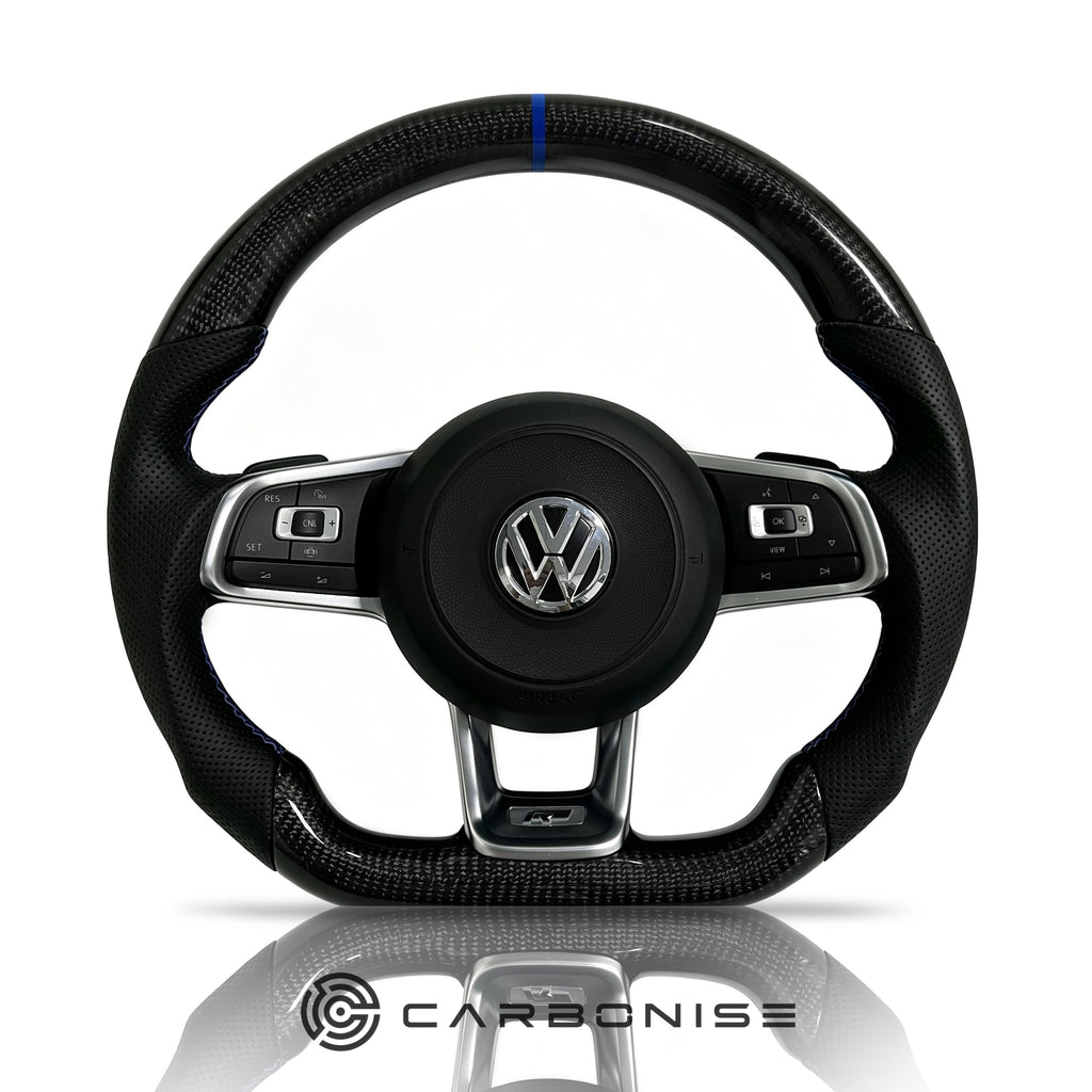 Volkswagen Golf Steering Wheel (Carbon Fiber+Perforated Leather) #10