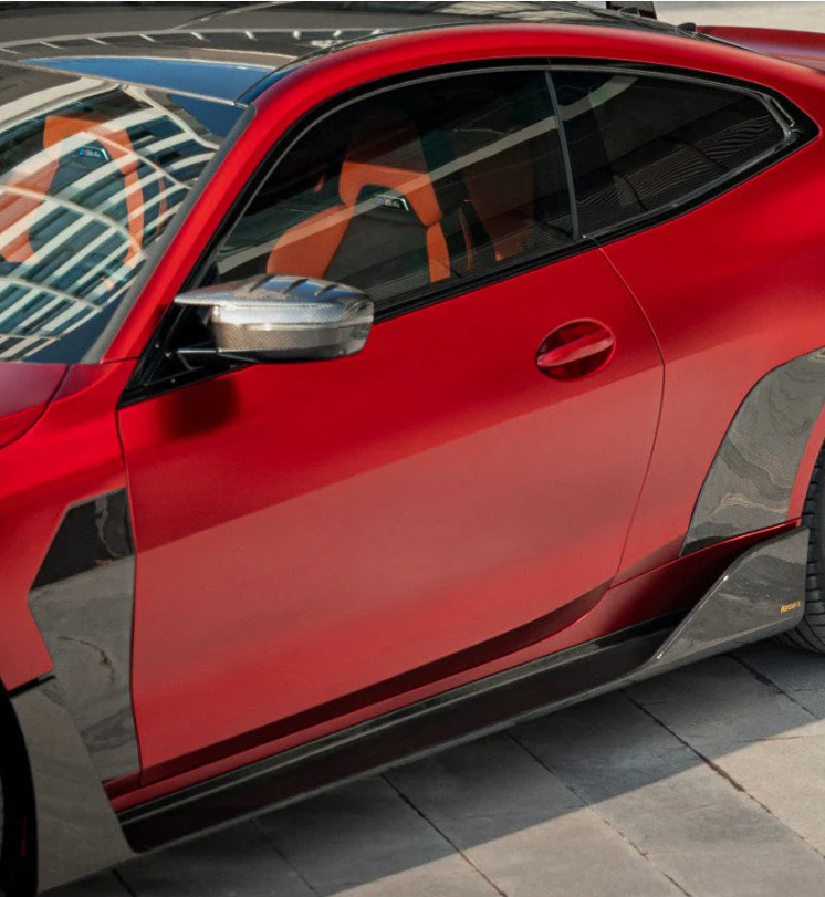 Karbel-Dry Carbon Fiber X Side Skirts for BMW M4 G82 G83 2021-Onwards
