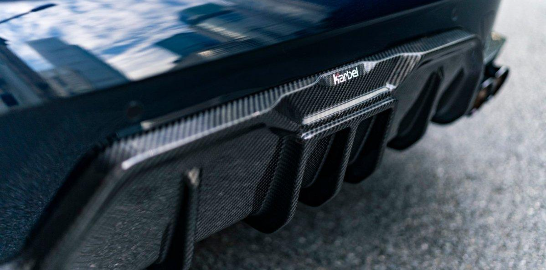 Karbel-Dry Carbon Fiber Rear Diffuser for BMW 3 Series G20 G21 330i M340i LCI 2023-Onwards