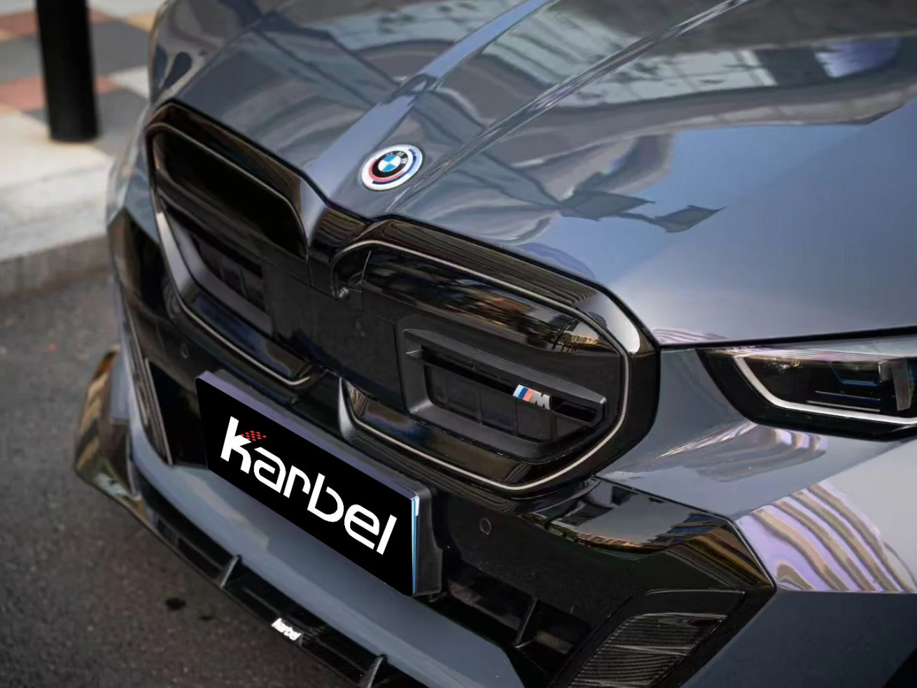 Karbel-Dry Carbon Fiber Front Bumper Grill Trim for BMW i5 xDrive40/M60 & 540i/550e xDrive G60 G61