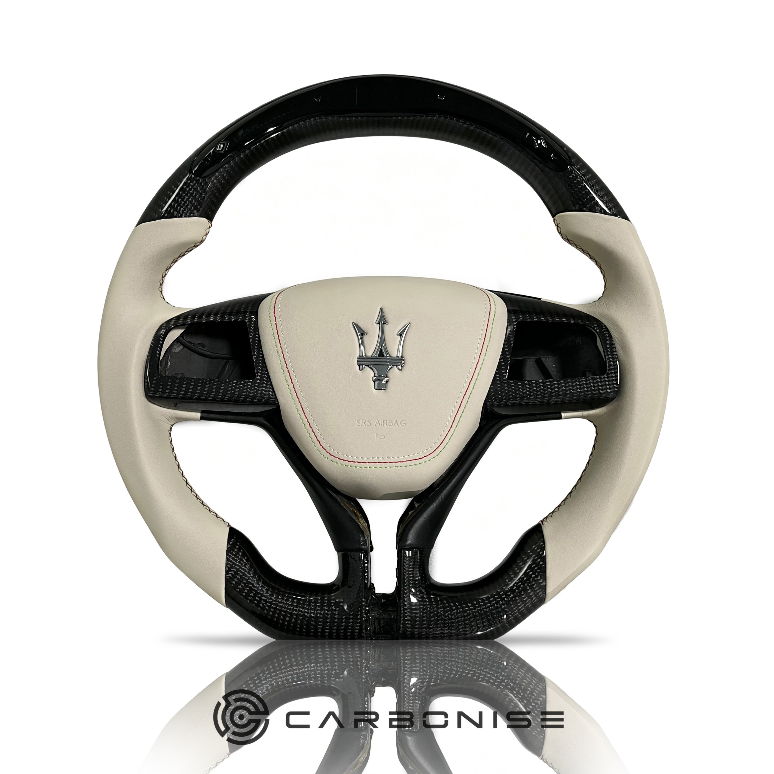 Maserati Steering Wheel (Carbon Fiber+Leather) #01