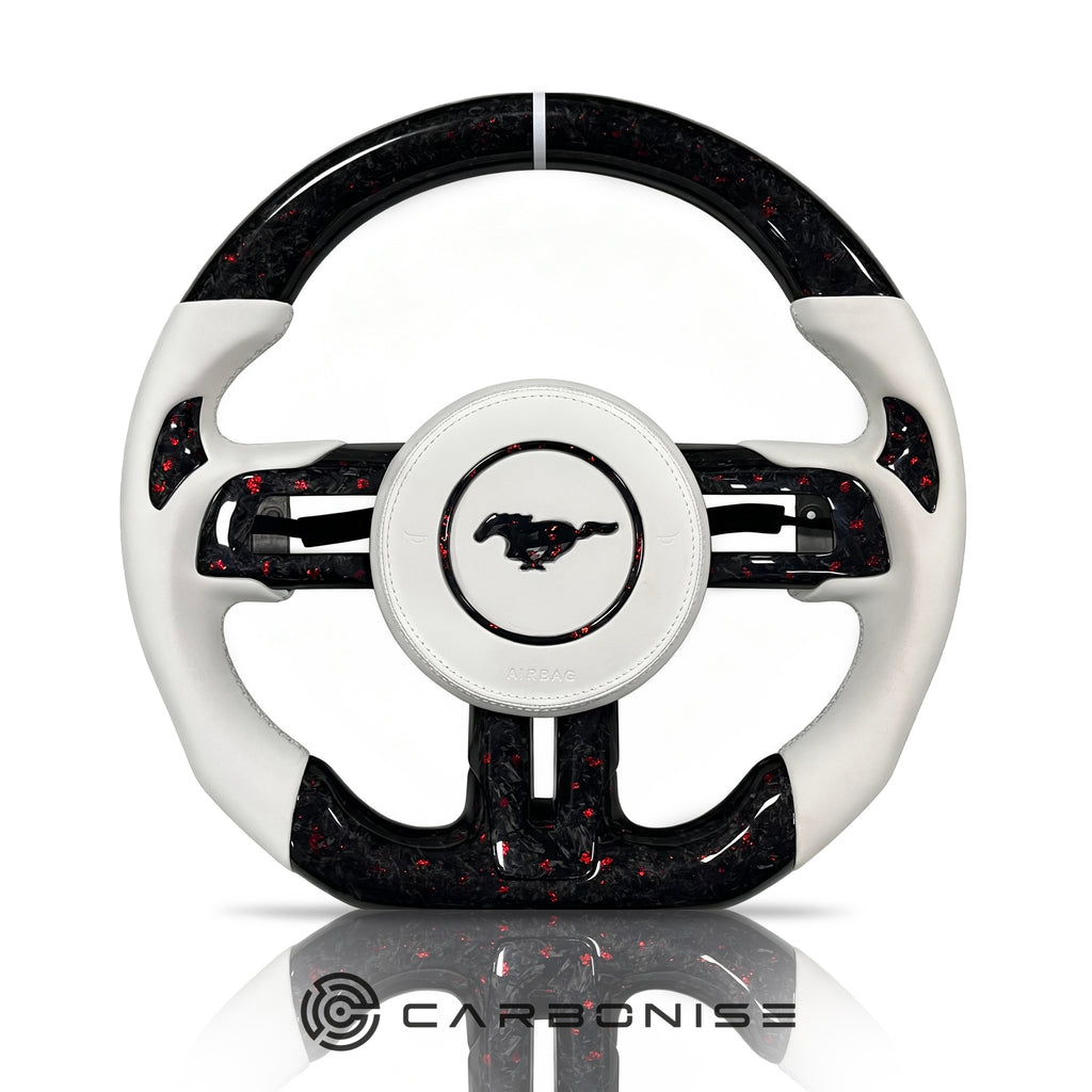 Mustang Steering Wheel (Forged Carbon Fiber+Leather)#16