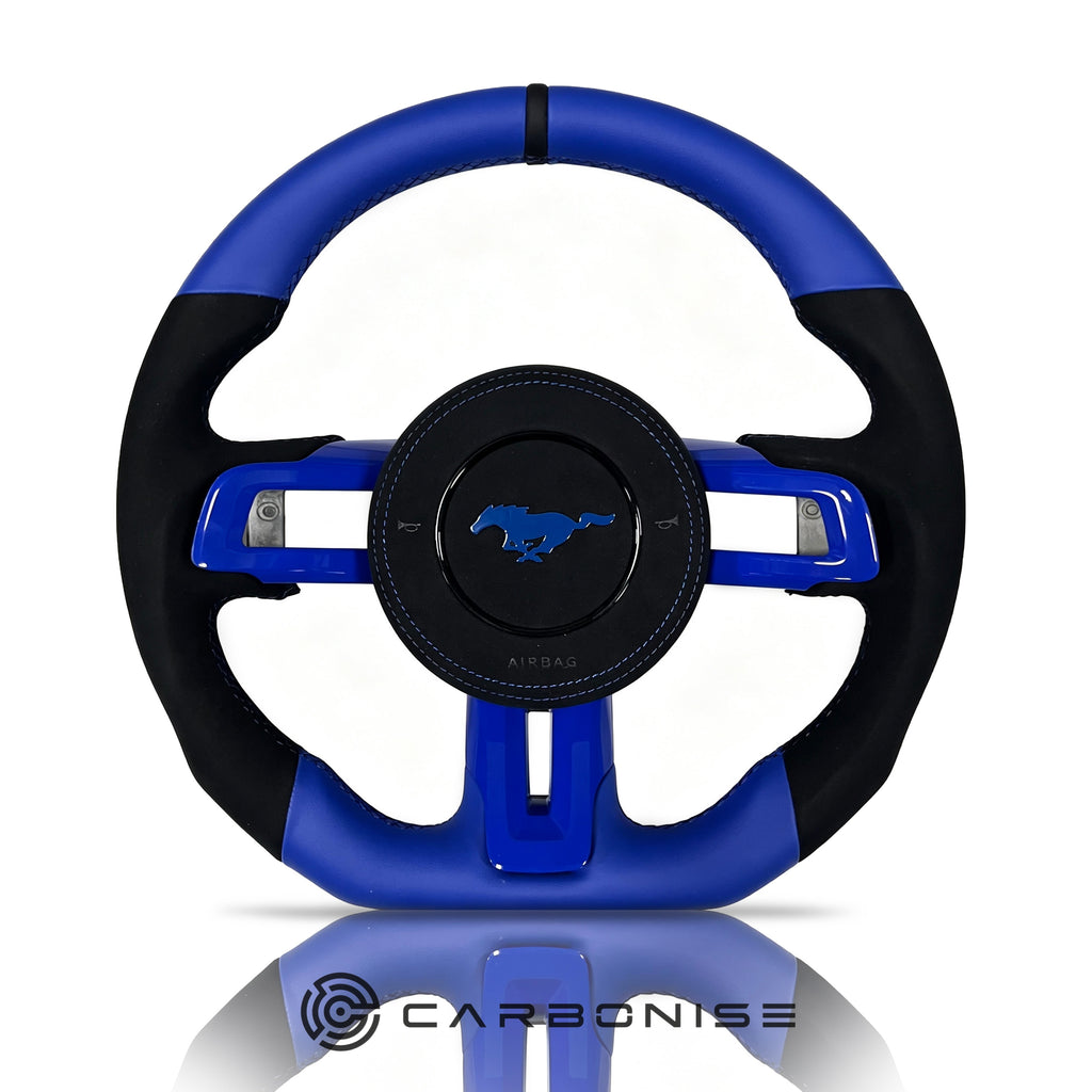 Mustang Steering Wheel (Alcantara+Leather) #18