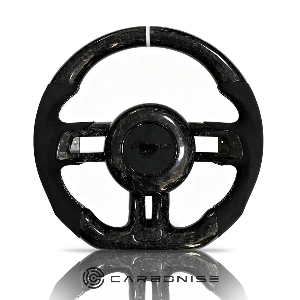 Mustang Steering Wheel (Forged Carbon+Alcantara) #19