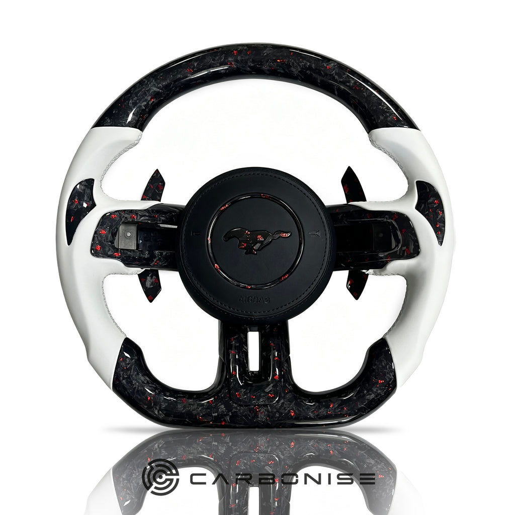 Mustang Steering Wheel (Forged Carbon Fiber+Leather)#22