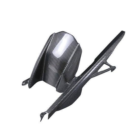 S1000RR 2023+ (Rear Fender Splash Chain MudGuard Rear Hugger) Dry Carbon