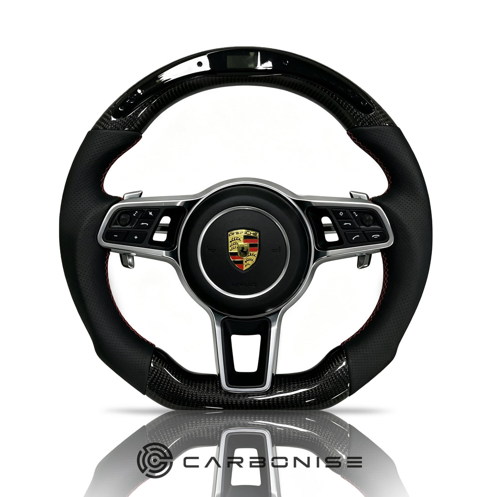 Porsche Steering Wheel (Carbon Fiber+Perforated Leather) @4